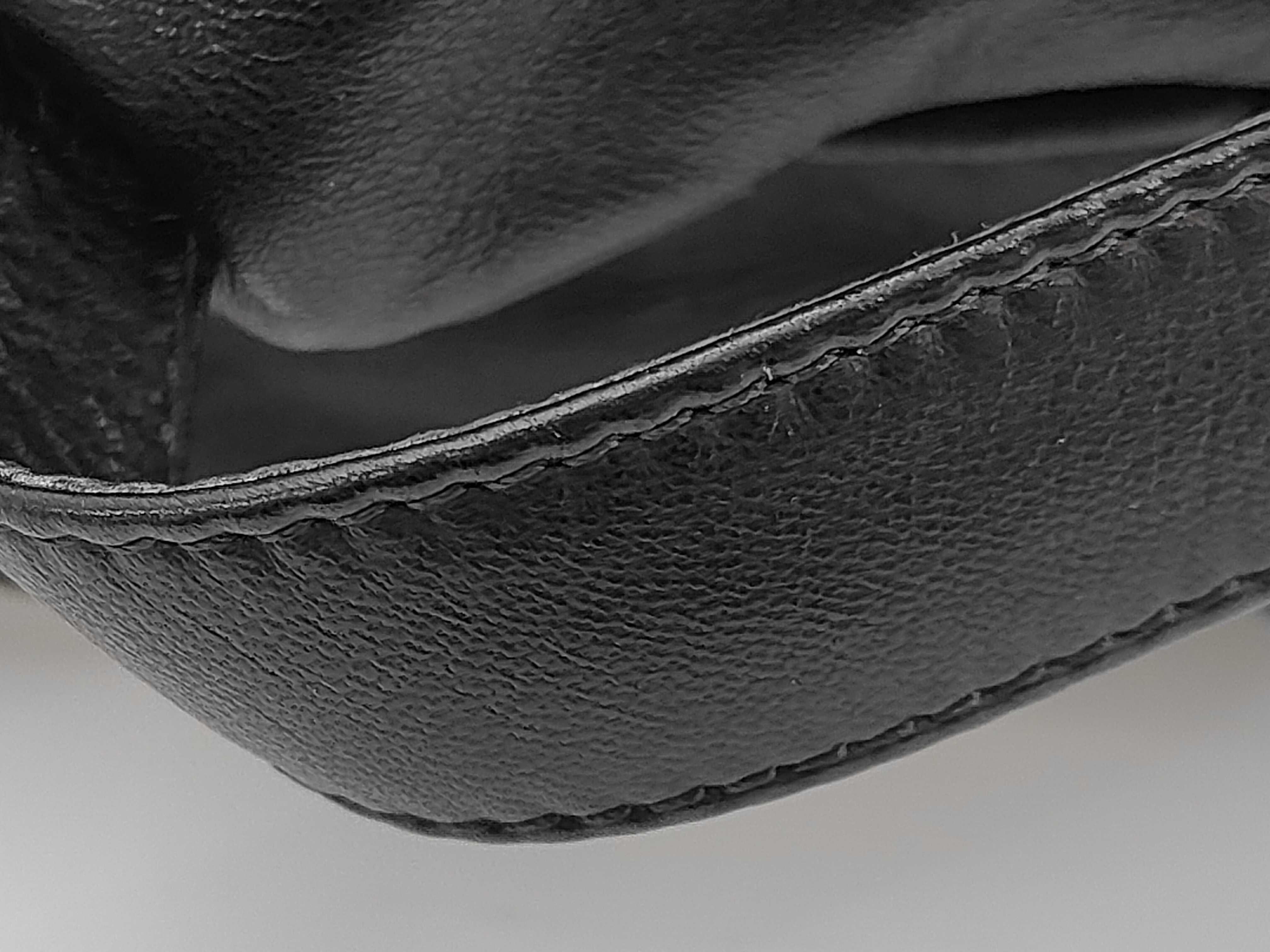 Lambskin Black Drawstring Bag — view 4