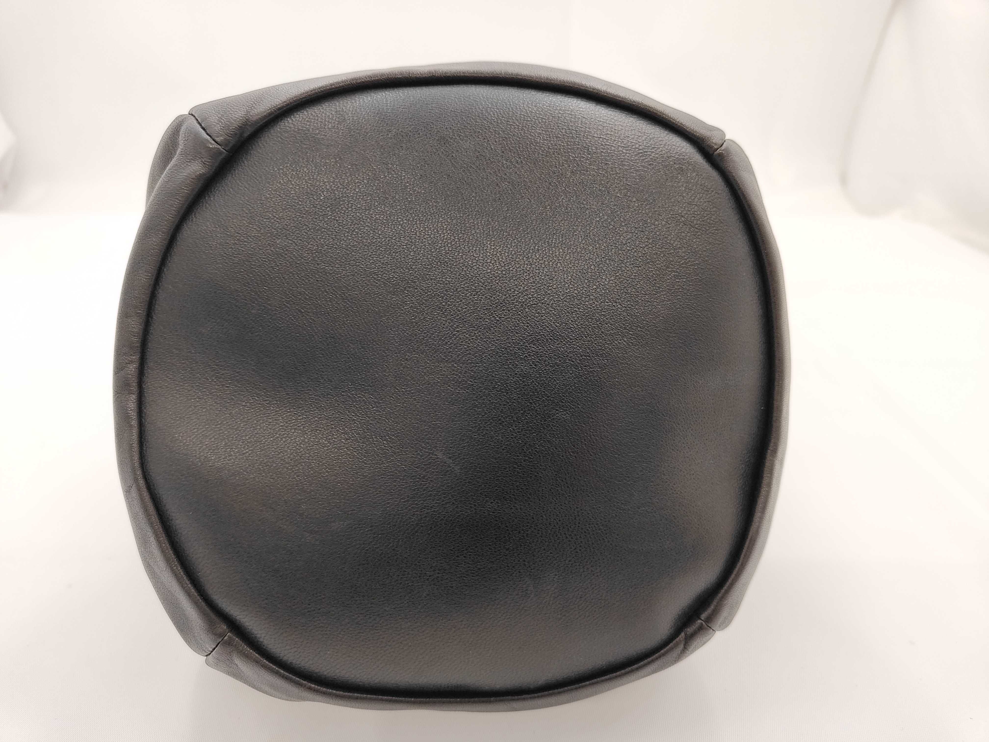 Lambskin Black Drawstring Bag — view 5
