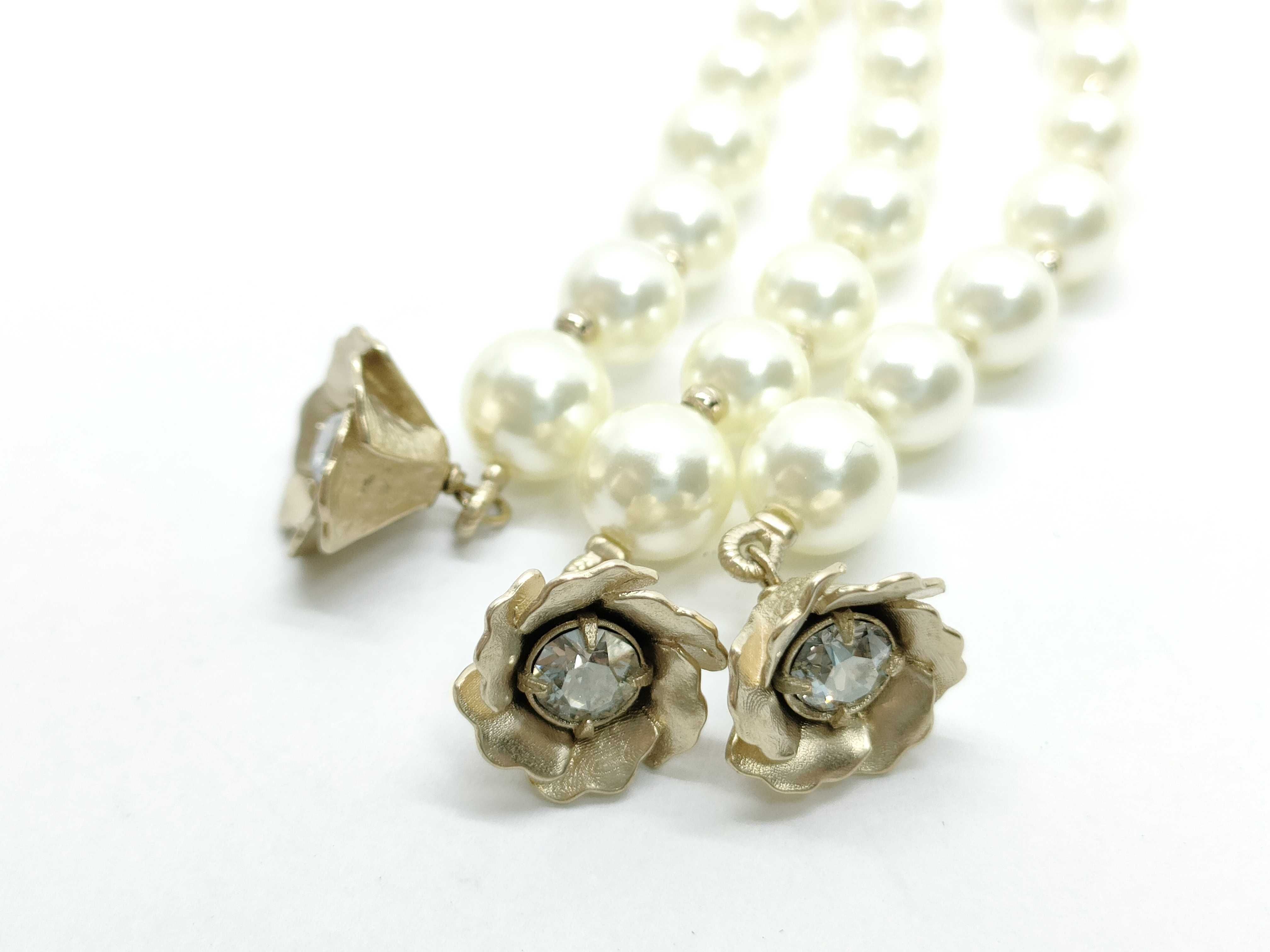 Resin Pearl Crystal Necklace 23.0g Necklace — view 8