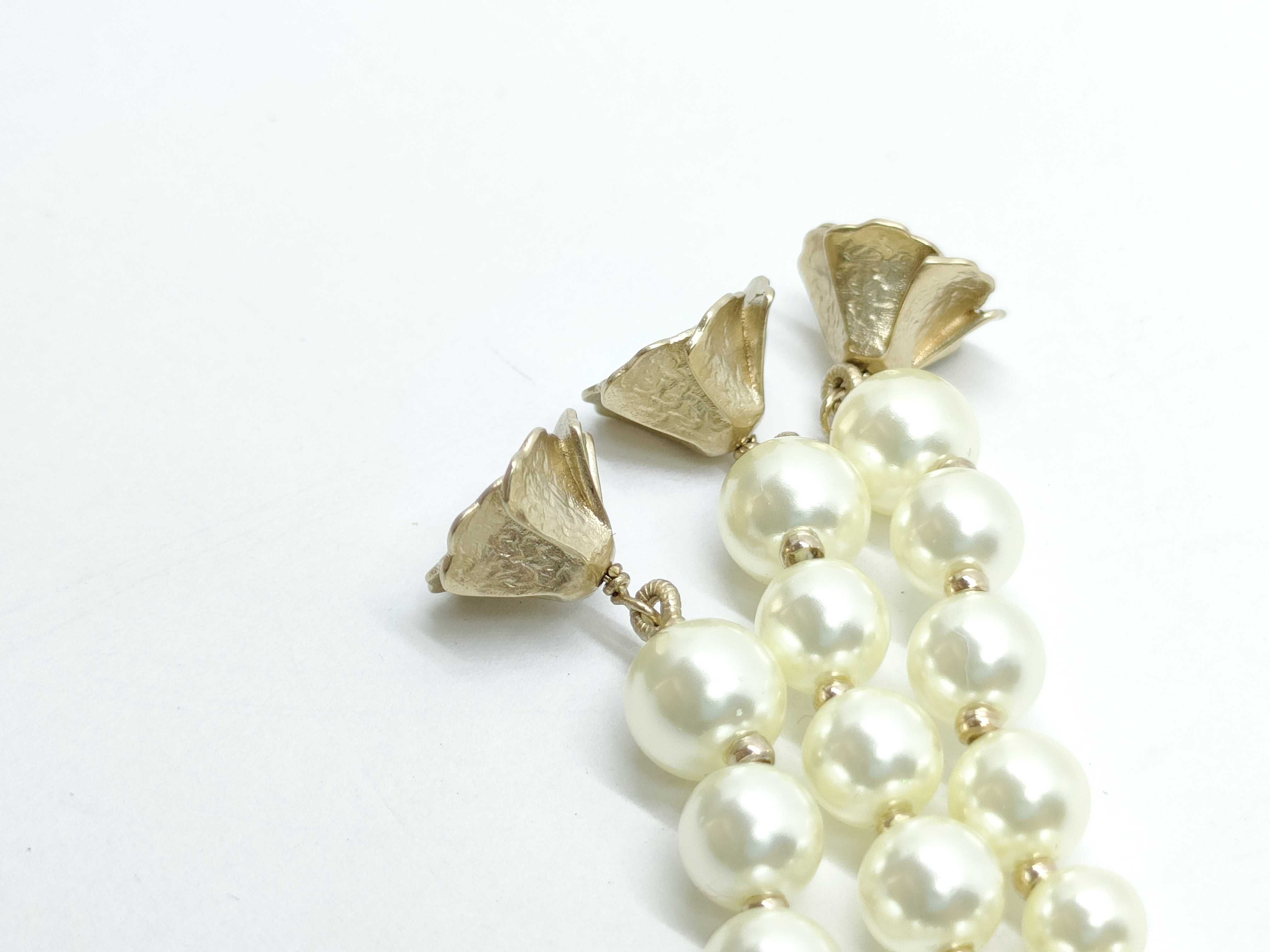Resin Pearl Crystal Necklace 23.0g Necklace — view 10