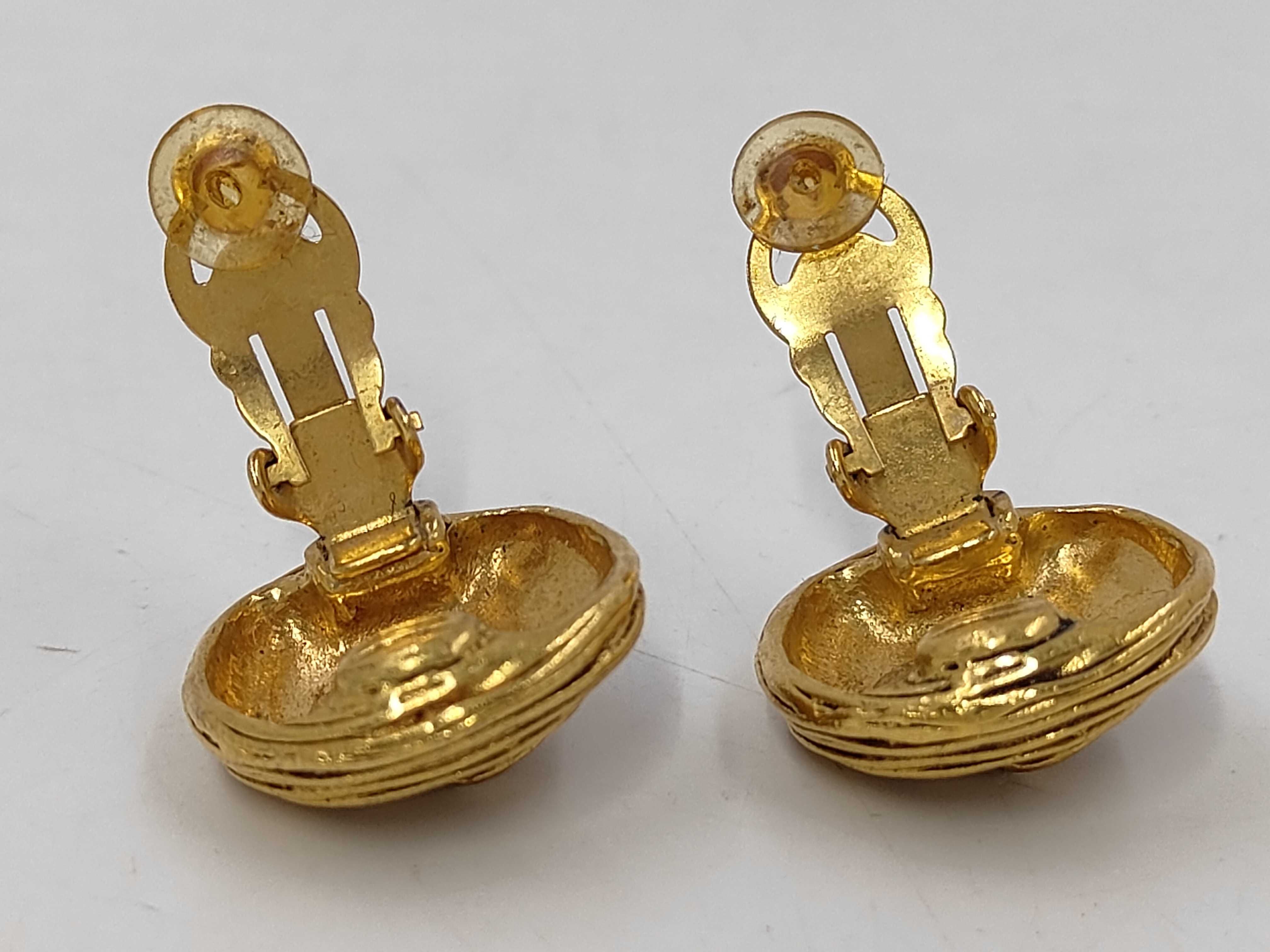 94A Earrings, Coco Mark Circle GP Gold Earrings — view 4