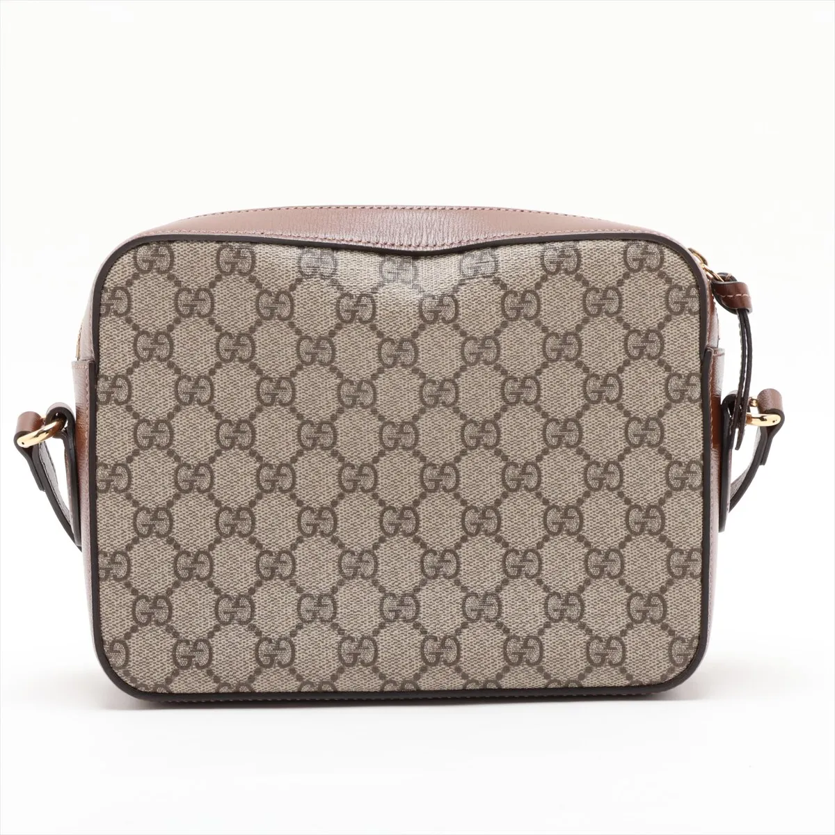 GG Supreme Horsebit 645454 PVC x Leather Shoulder Bag Brown — view 2
