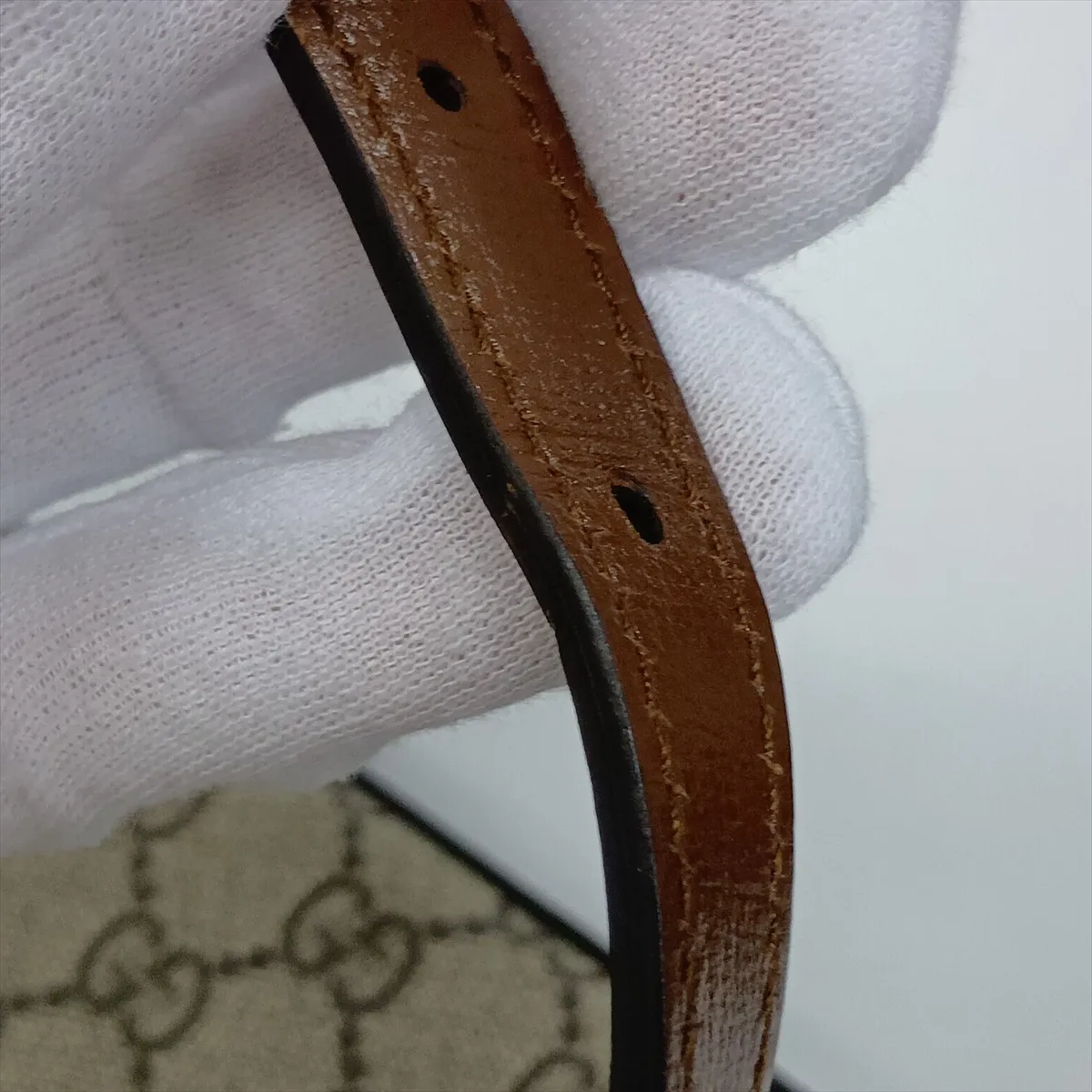 GG Supreme Horsebit 645454 PVC x Leather Shoulder Bag Brown — view 14