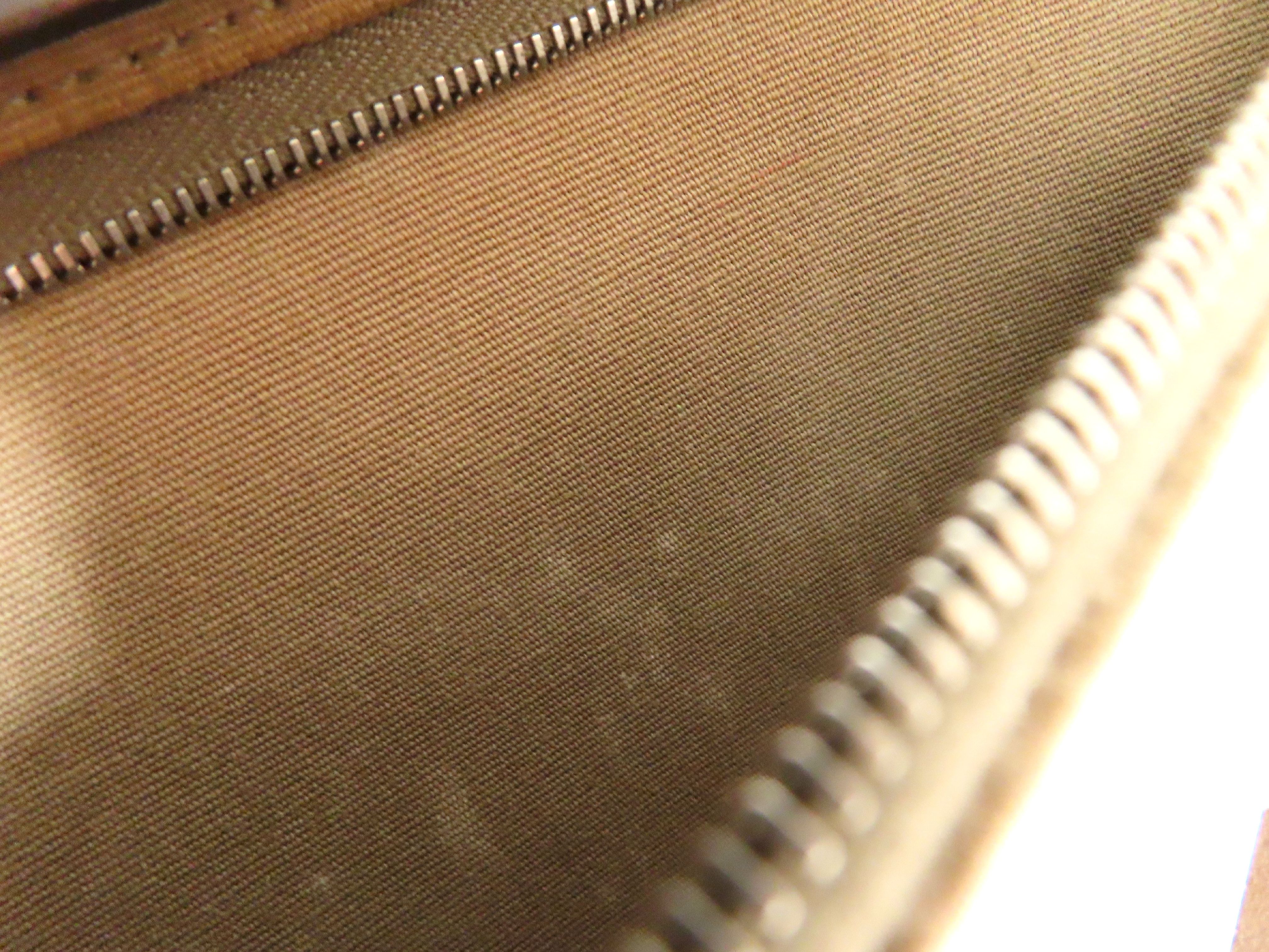 Herbag VN - Herbag Zip PM Toile Officier x Vache Hunter Brown Silver Hardware P Handbag — view 14