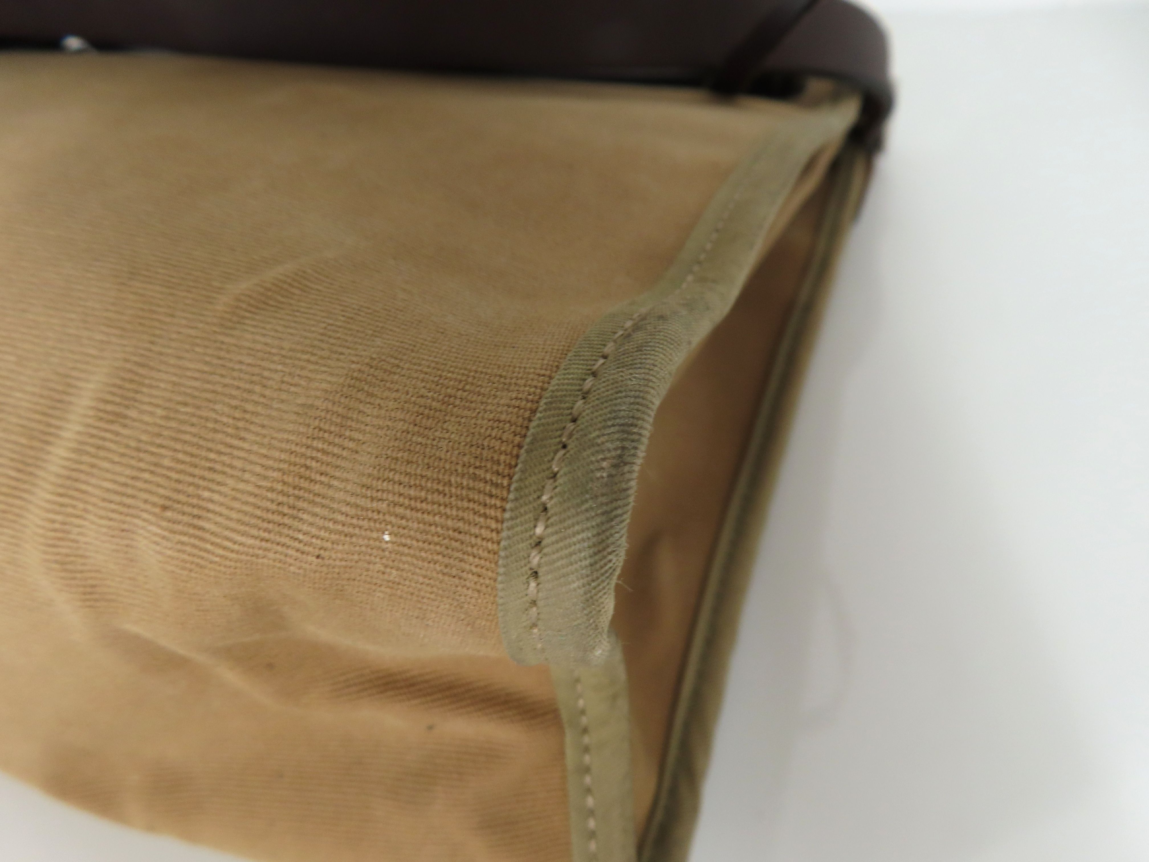 Herbag VN - Herbag Zip PM Toile Officier x Vache Hunter Brown Silver Hardware P Handbag — view 7