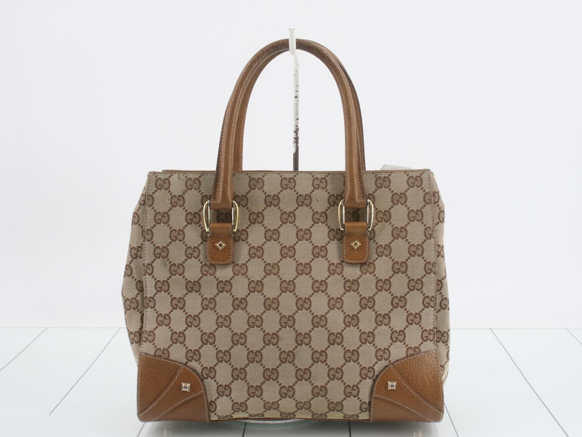 GG canvas handbag, beige/brown — view 2