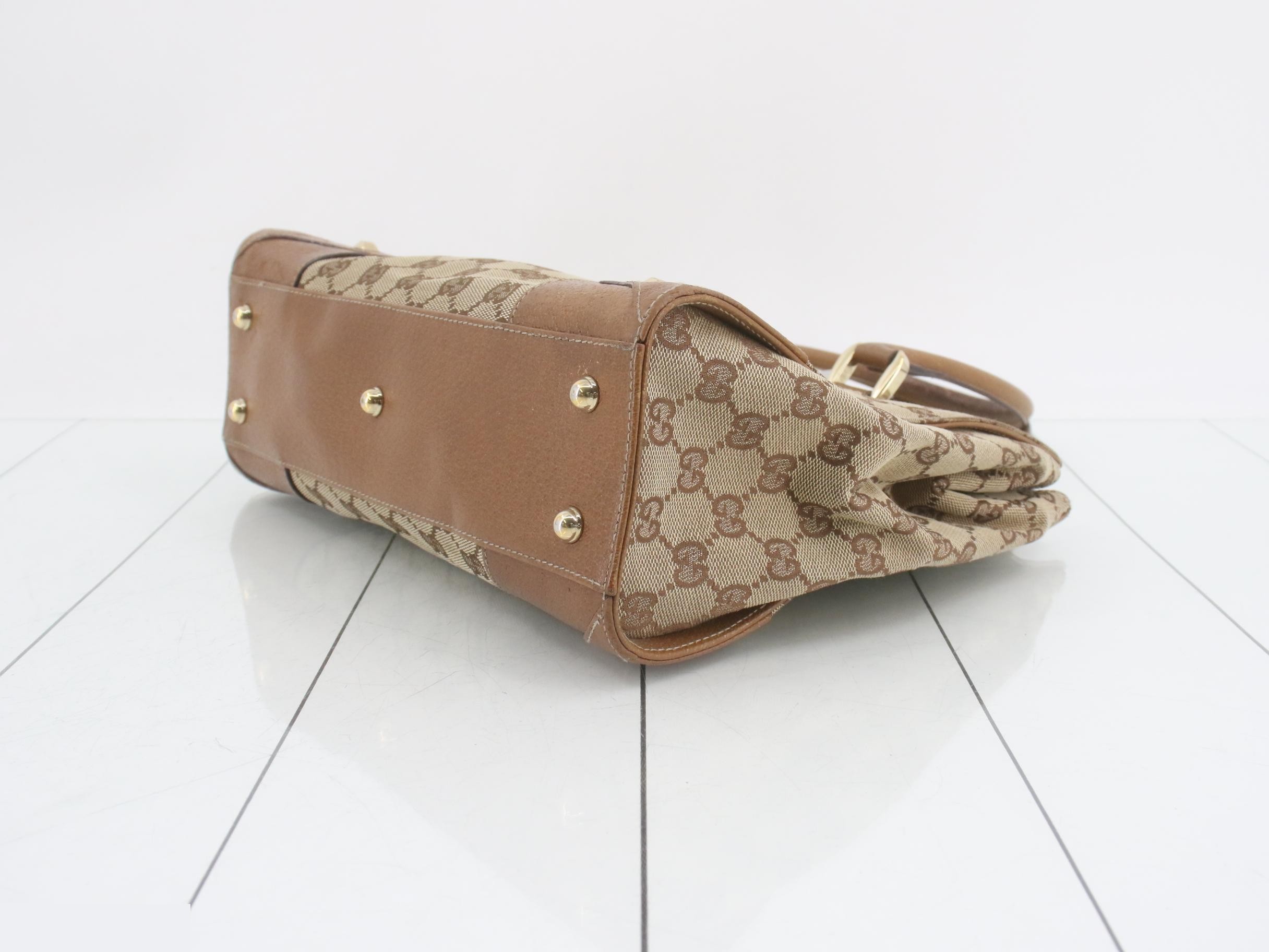 GG canvas handbag, beige/brown — view 6