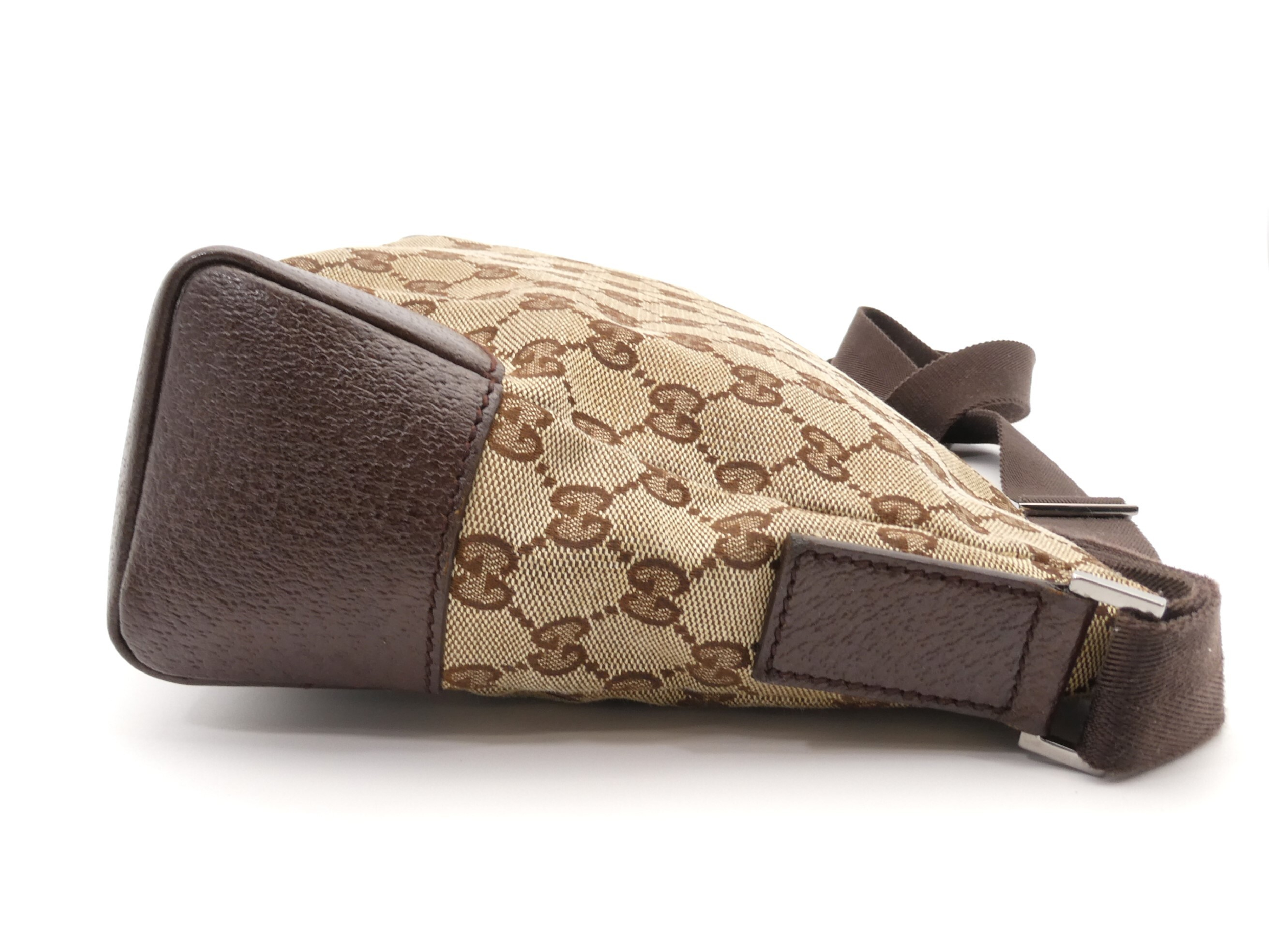 GG Canvas Leather Shoulder Bag — view 4
