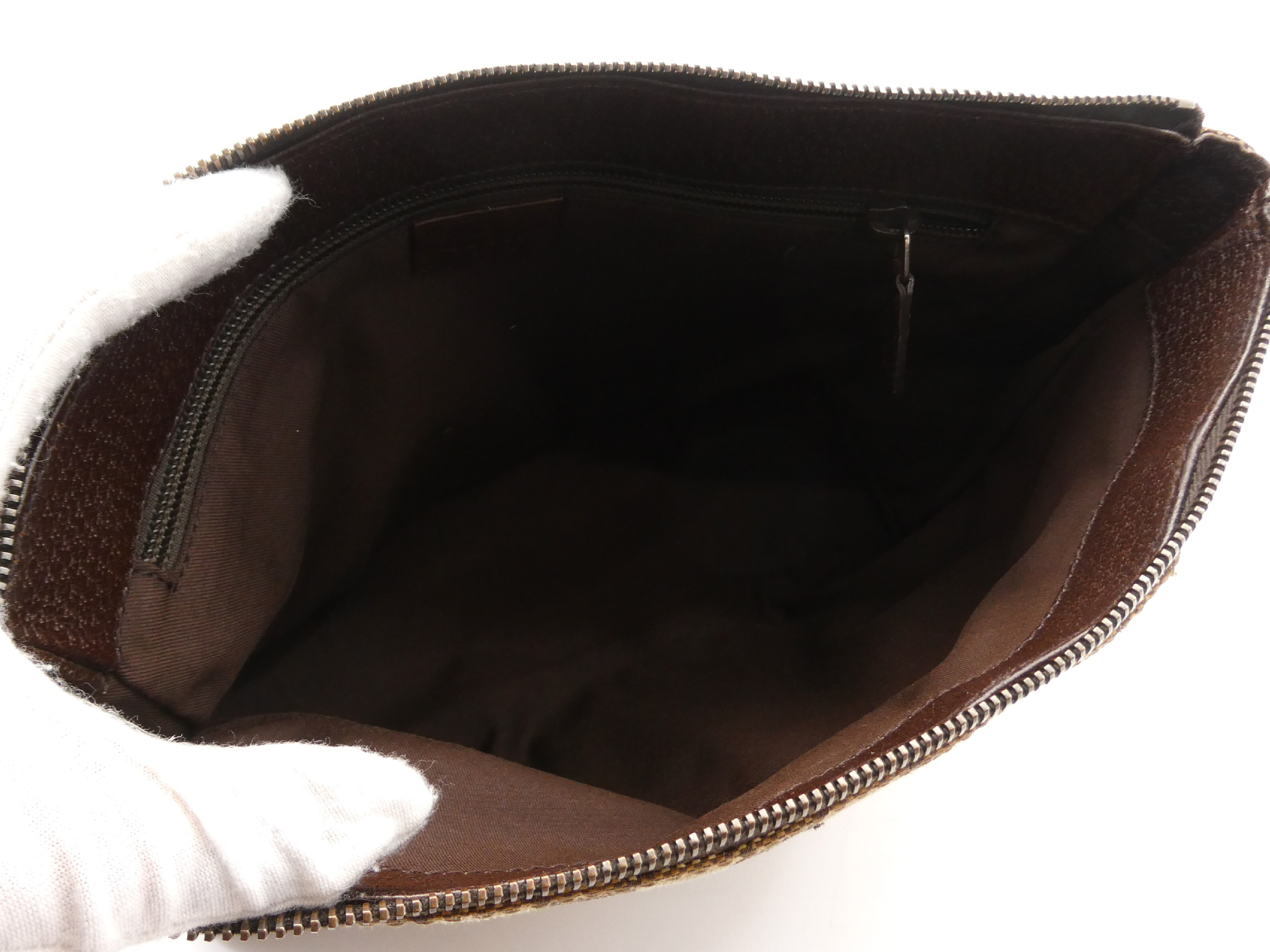 GG Canvas Leather Shoulder Bag — view 7