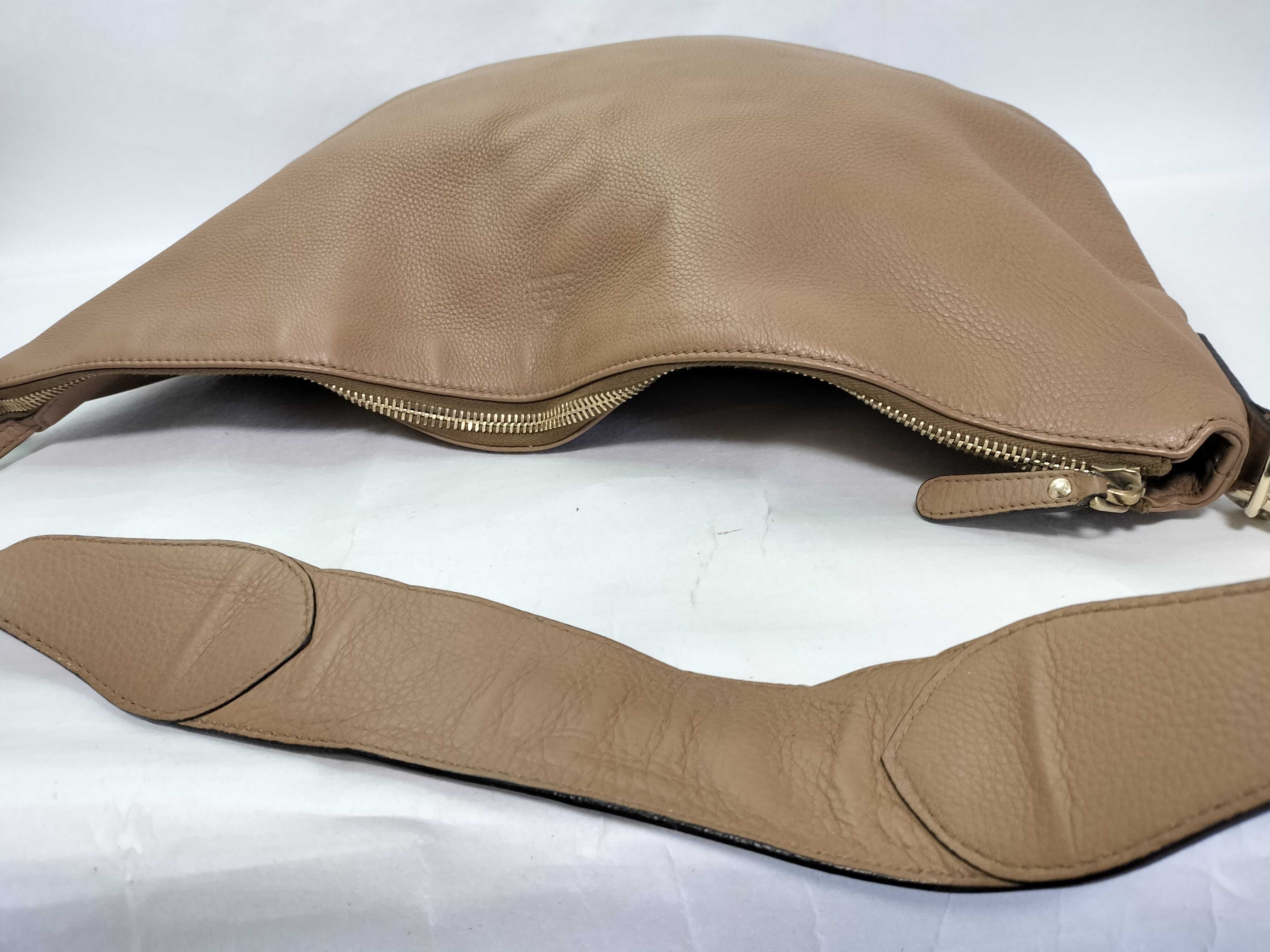 Leather Shoulder Bag (Brown) — view 11