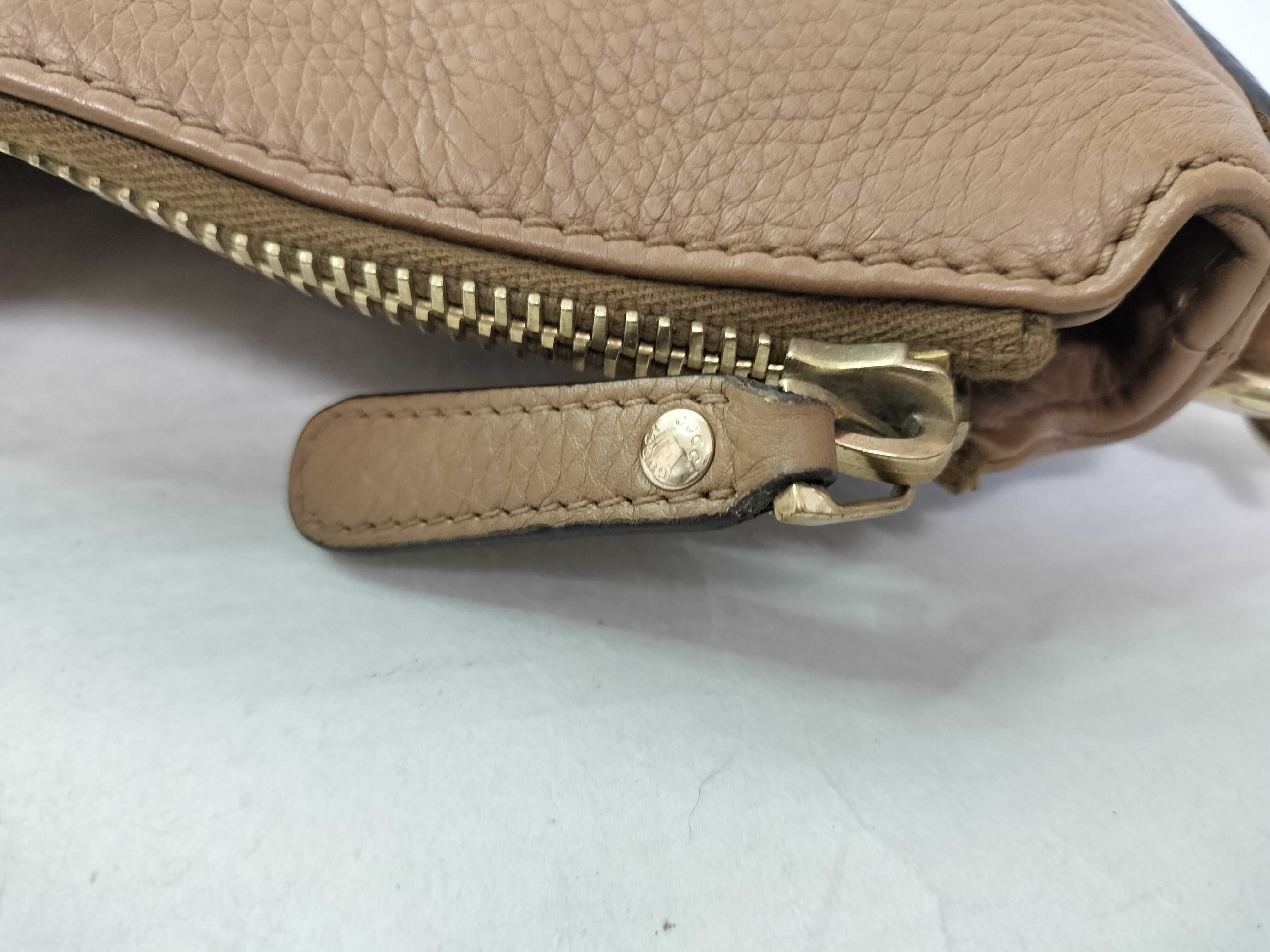 Leather Shoulder Bag (Brown) — view 12