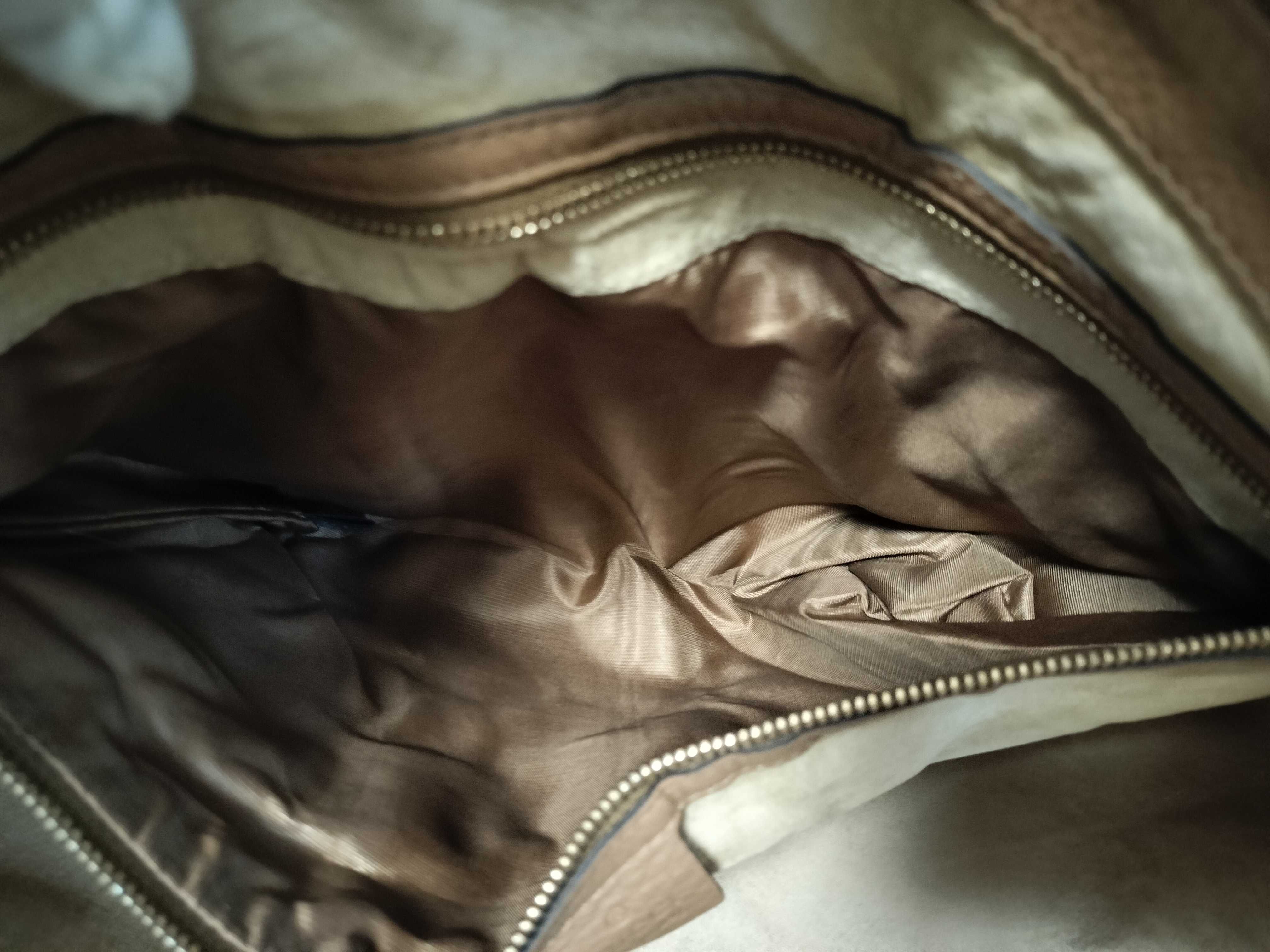 Leather Shoulder Bag (Brown) — view 15