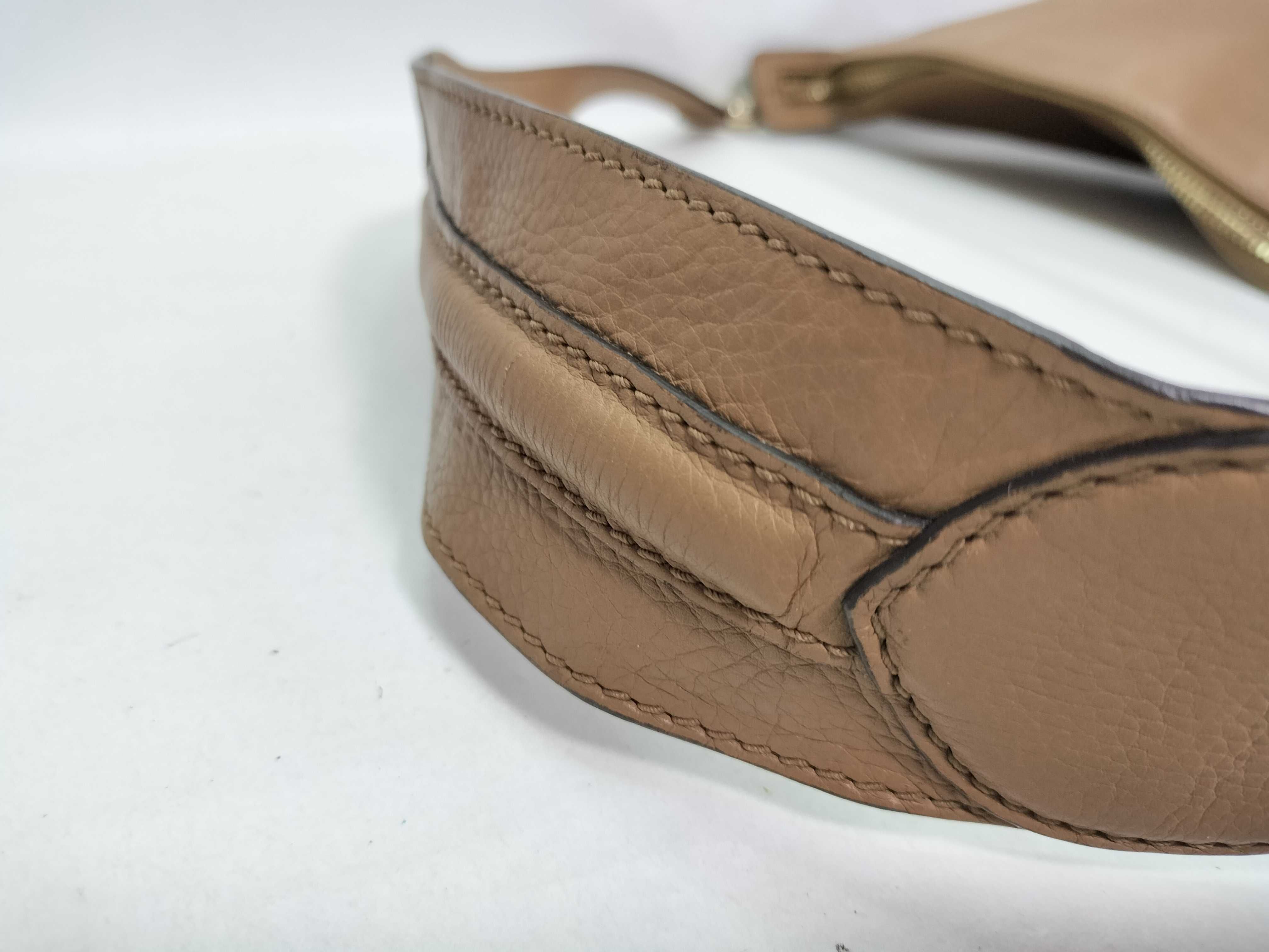 Leather Shoulder Bag (Brown) — view 4
