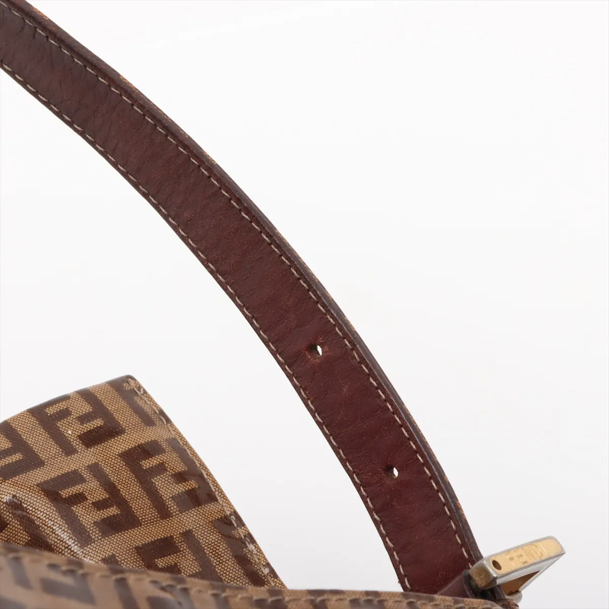 Zucchino Mamma Bucket Vinyl Shoulder Bag Brown — view 14