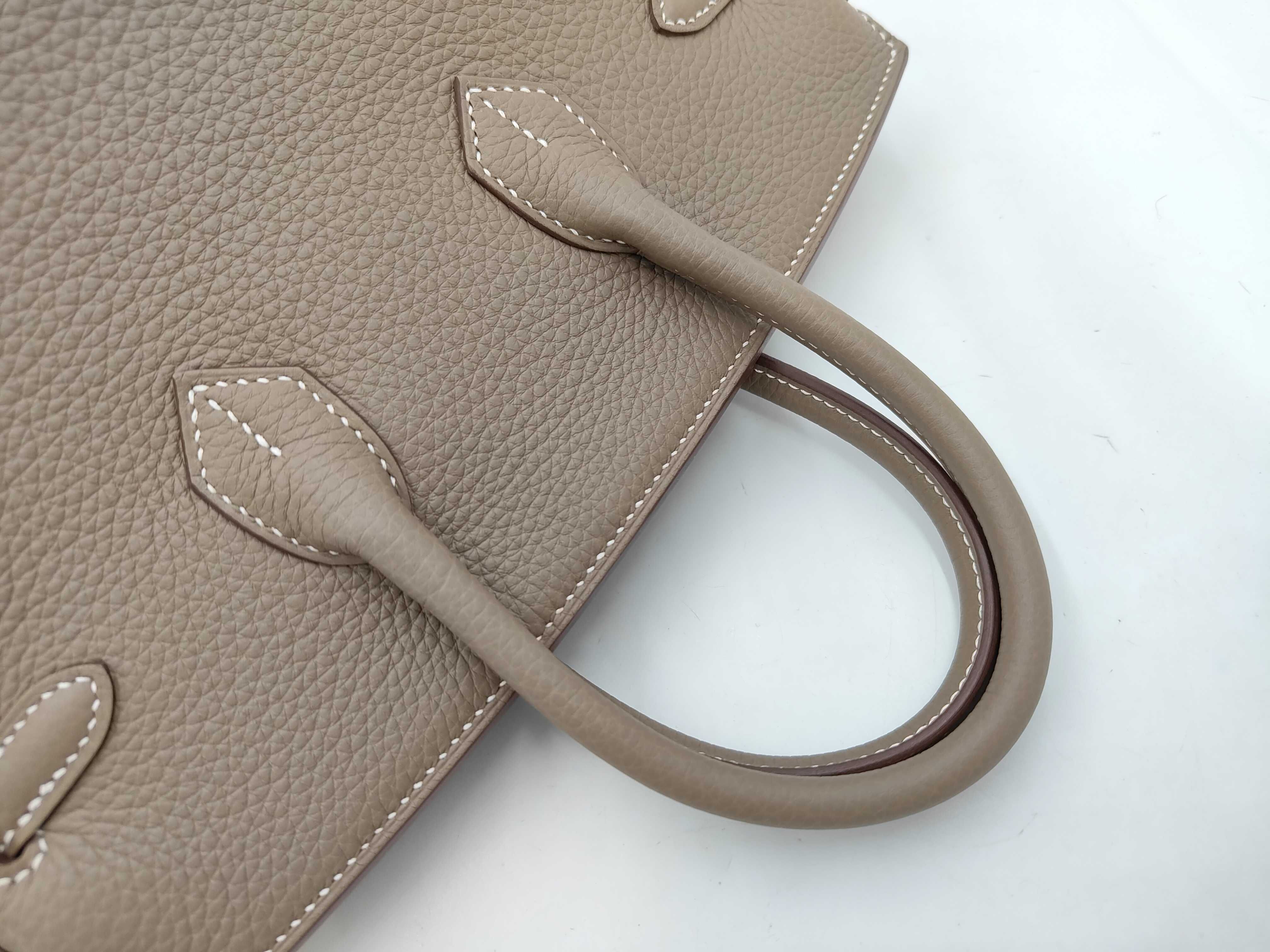 Birkin 25 G stamp Etoupe Togo handbag — view 4