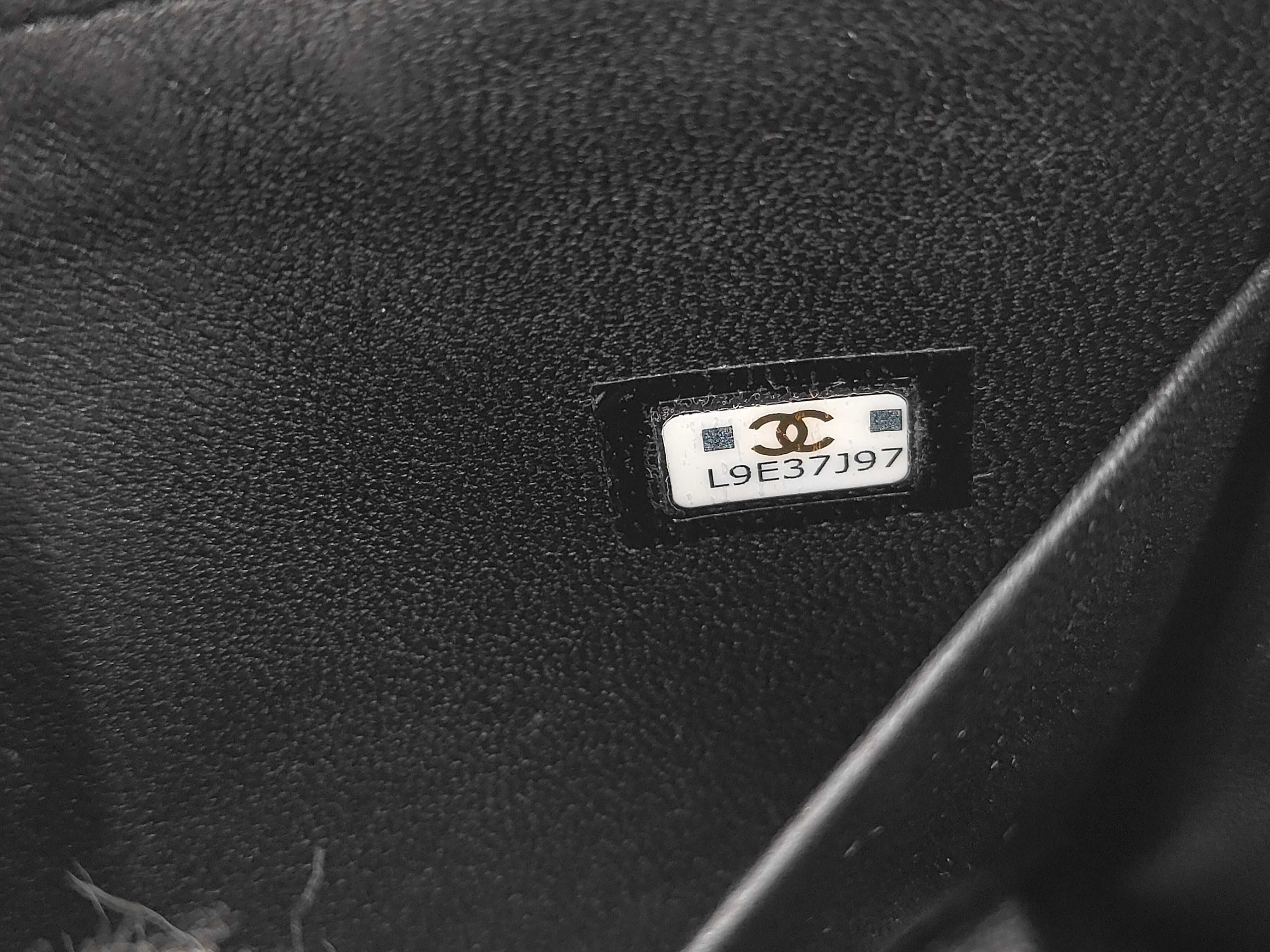 Matelassé Top Handle Mini Flap Bag, Black Lambskin, Chain Shoulder Strap, Gold Hardware. — view 10