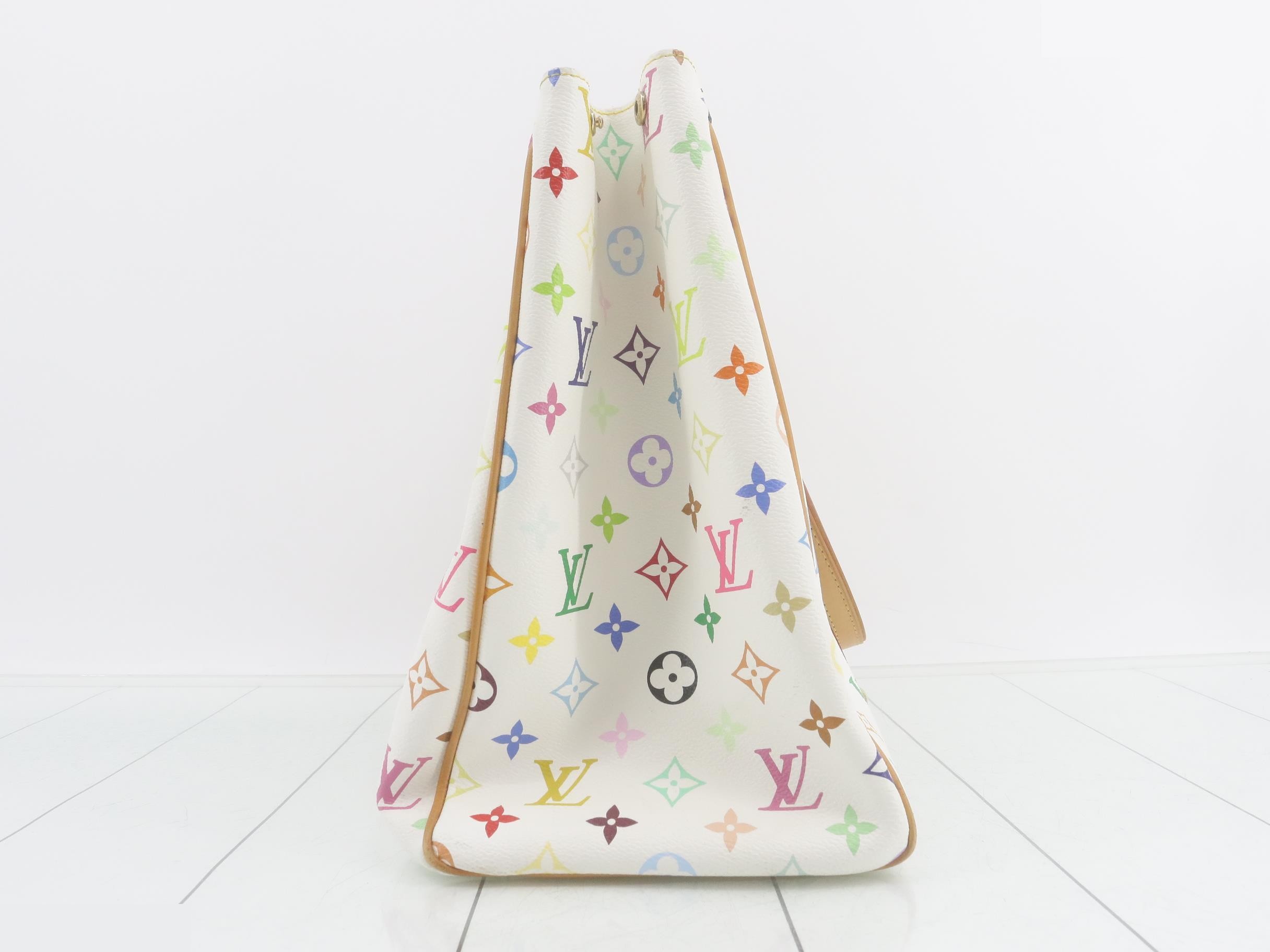Multicolor tote bag, white — view 3