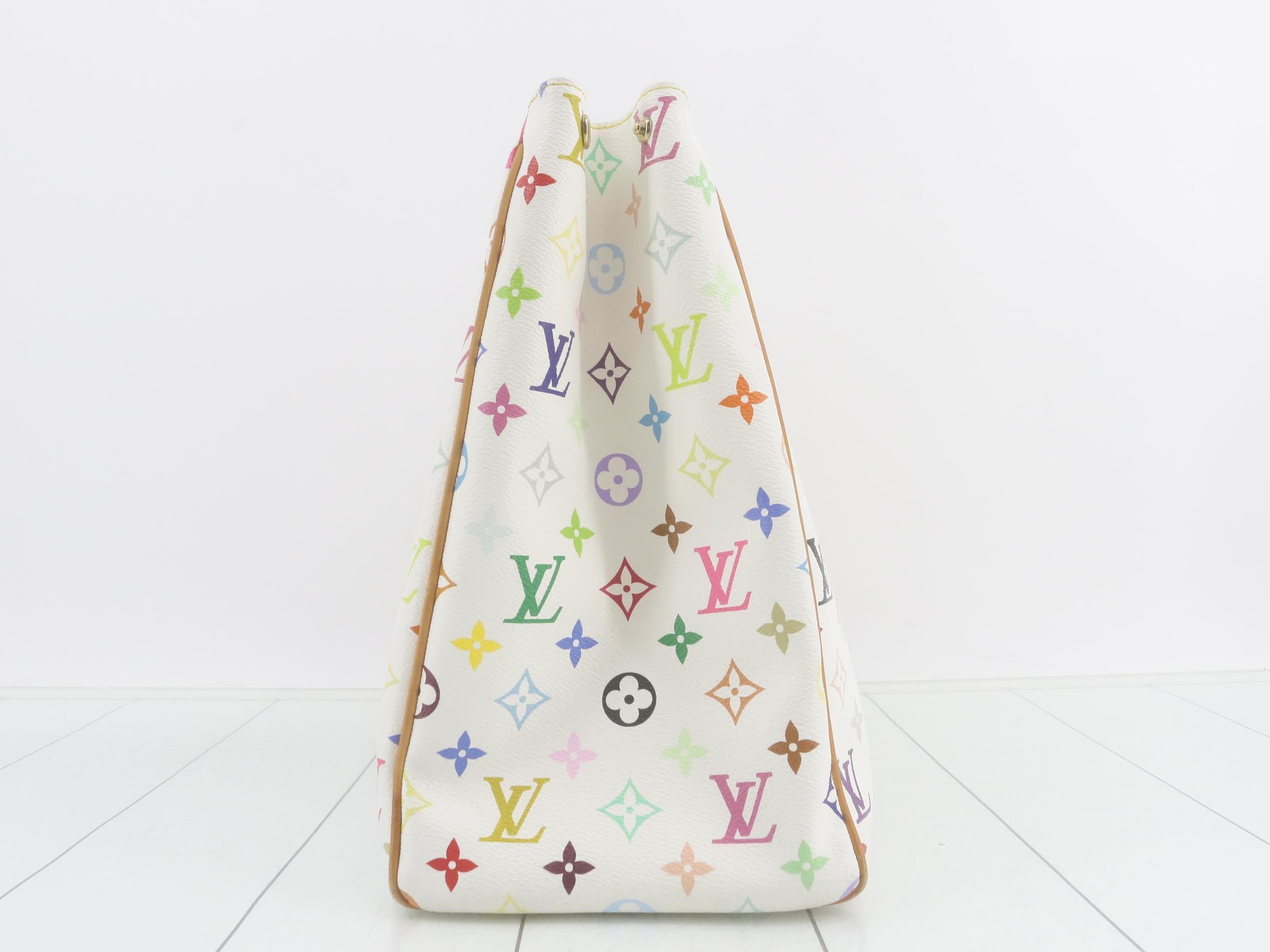 Multicolor tote bag, white — view 4