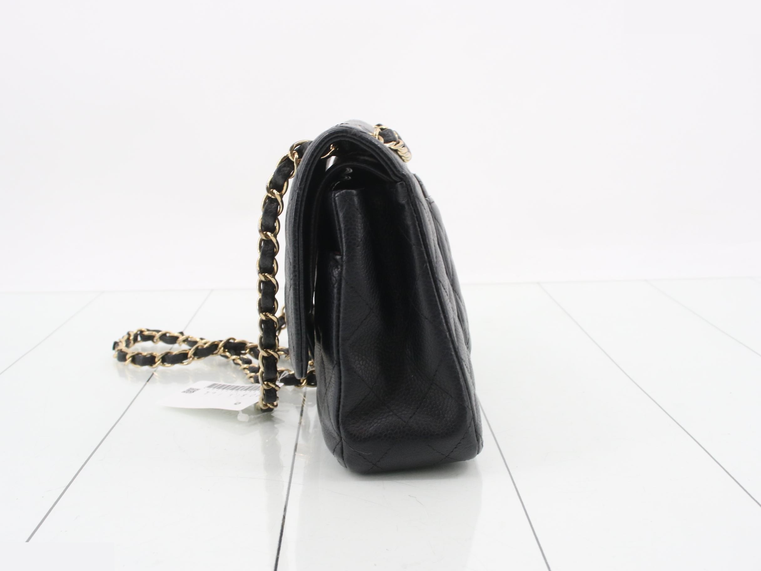 Item No. 27, A01112, Black, Caviar Leather, Gold Hardware, Matelassé 25 — view 3
