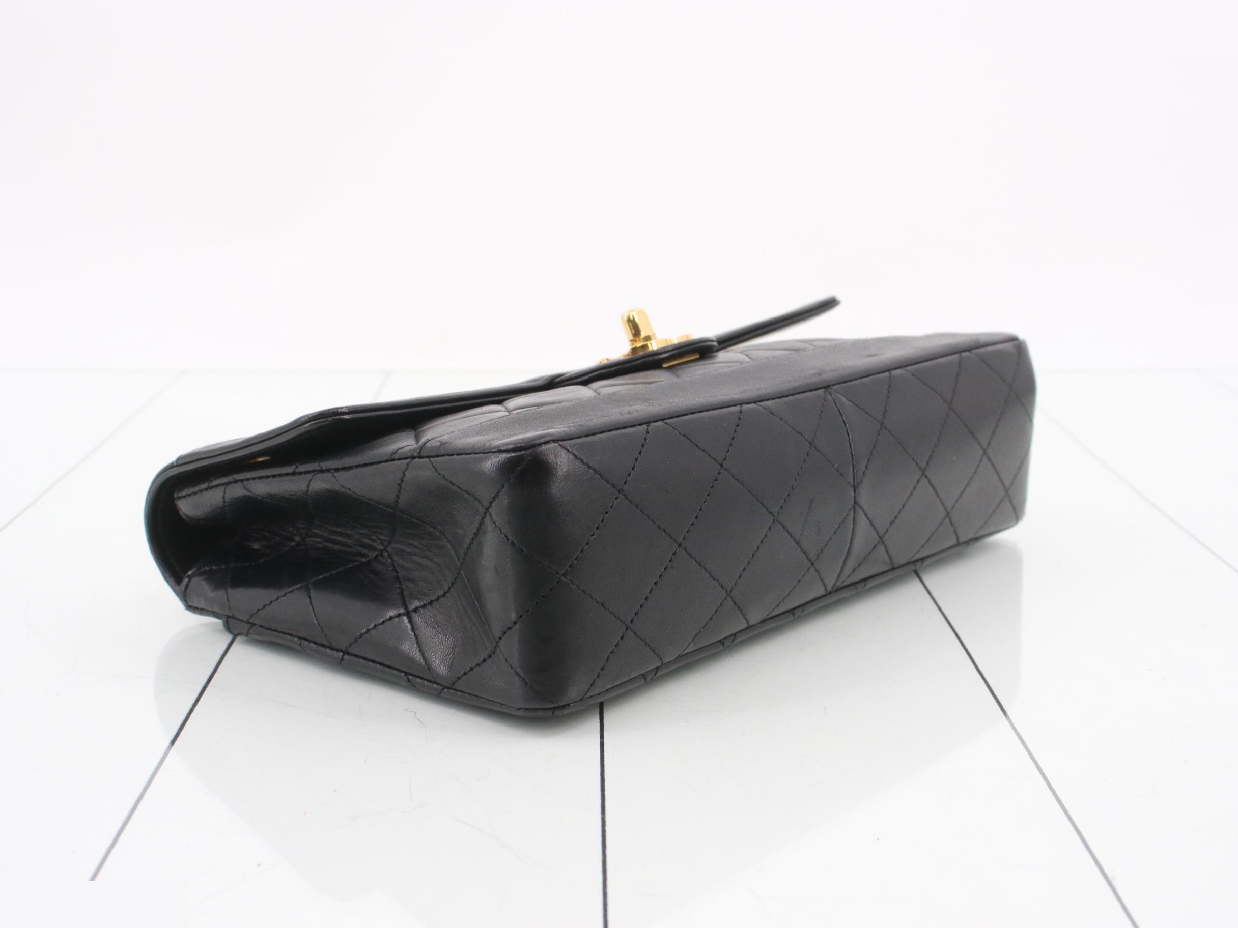 Leather Coco Mark Double Chain Shoulder Bag — view 5