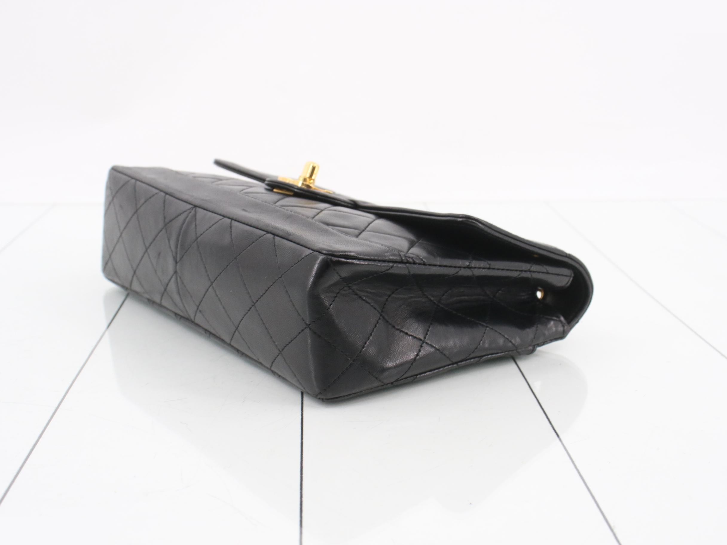 Leather Coco Mark Double Chain Shoulder Bag — view 6