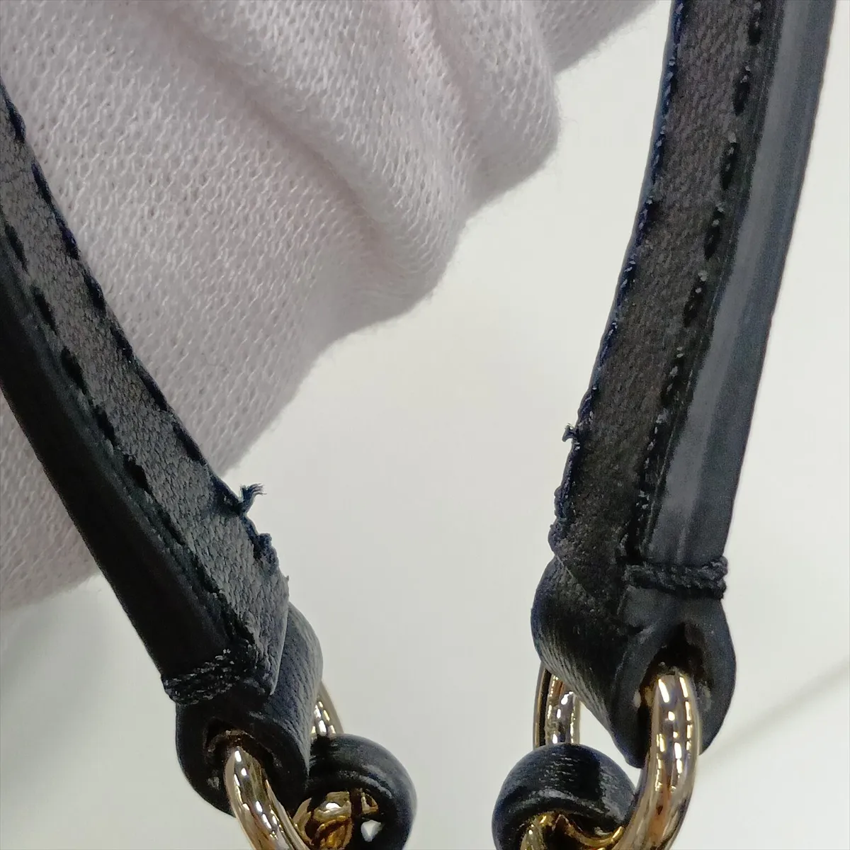 Matelassé Lambskin Chain Shoulder Bag, Drawstring, Black with Gold Hardware, 29624238, Serial Number 29 — view 10