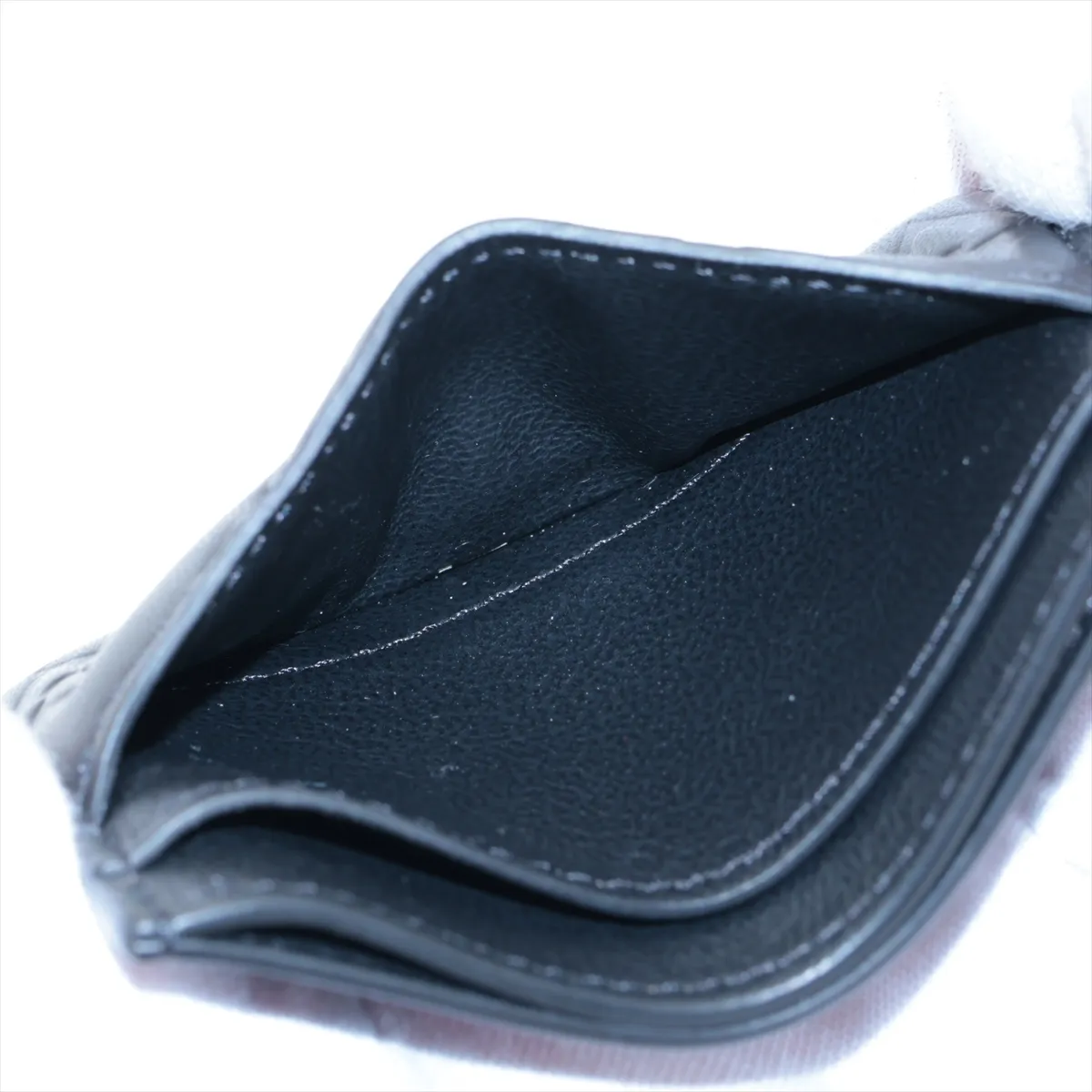 Monogram Embossed Porte Cartes Coussin M82748 Black Card Case (RFID detected) — view 3