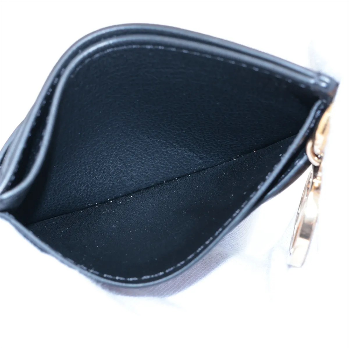 Monogram Embossed Porte Cartes Coussin M82748 Black Card Case (RFID detected) — view 6
