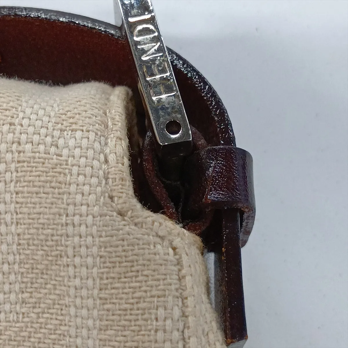 Zucca Mamma Bucket 26424 Canvas x Leather Shoulder Bag Beige — view 14