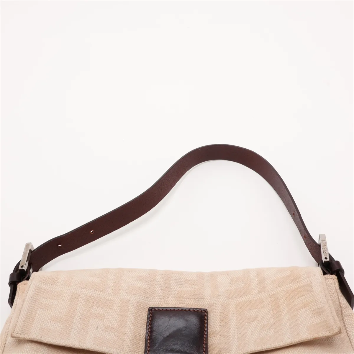 Zucca Mamma Bucket 26424 Canvas x Leather Shoulder Bag Beige — view 6
