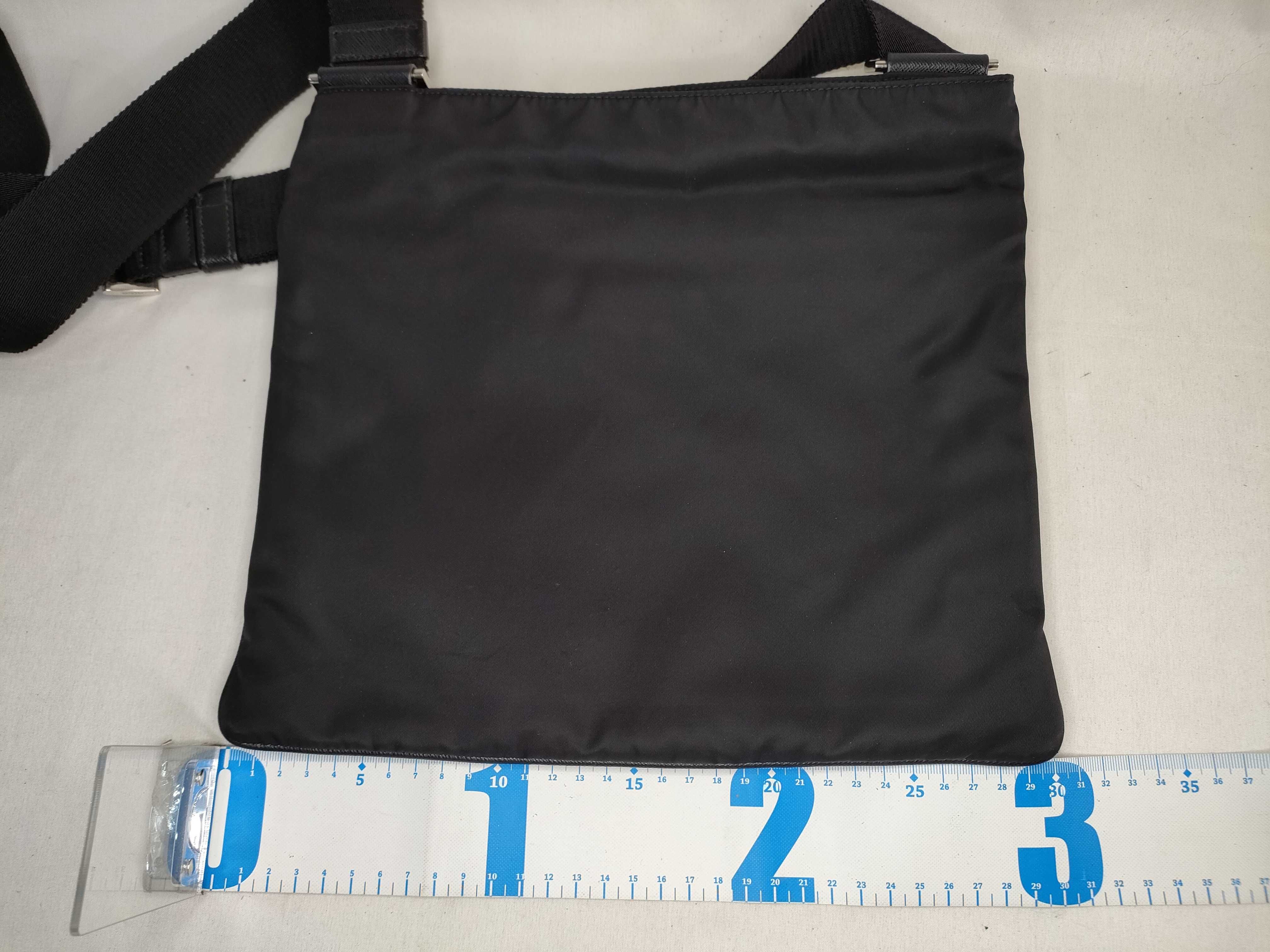 Nylon Prada Tessuto Nylon x Leather Shoulder Bag Black Shoulder Bag — view 2
