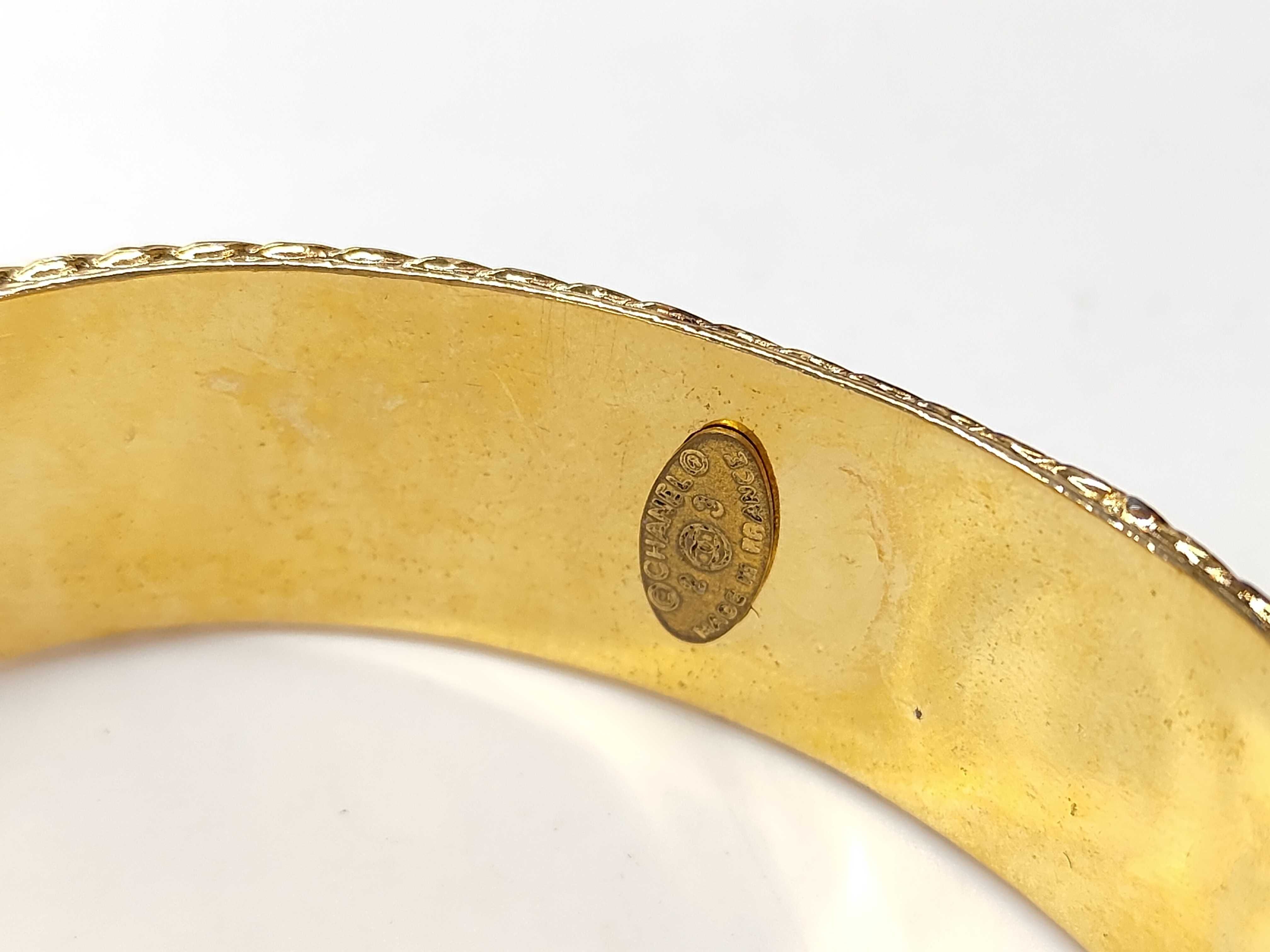23 stamped colored stone bracelet/bangle — view 2