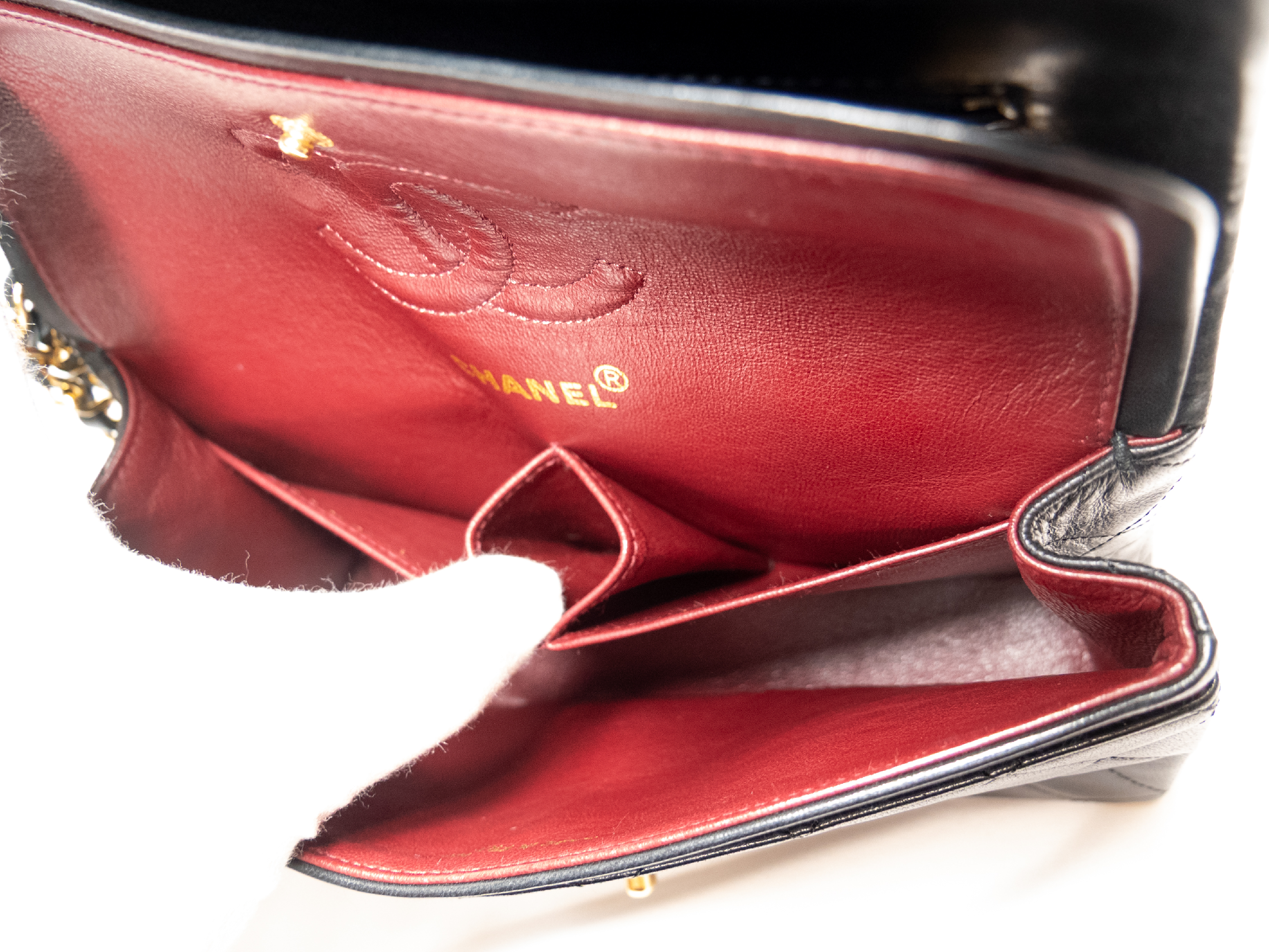 Matelassé 23 Seal Lambskin Black Double Flap Shoulder Bag — view 11