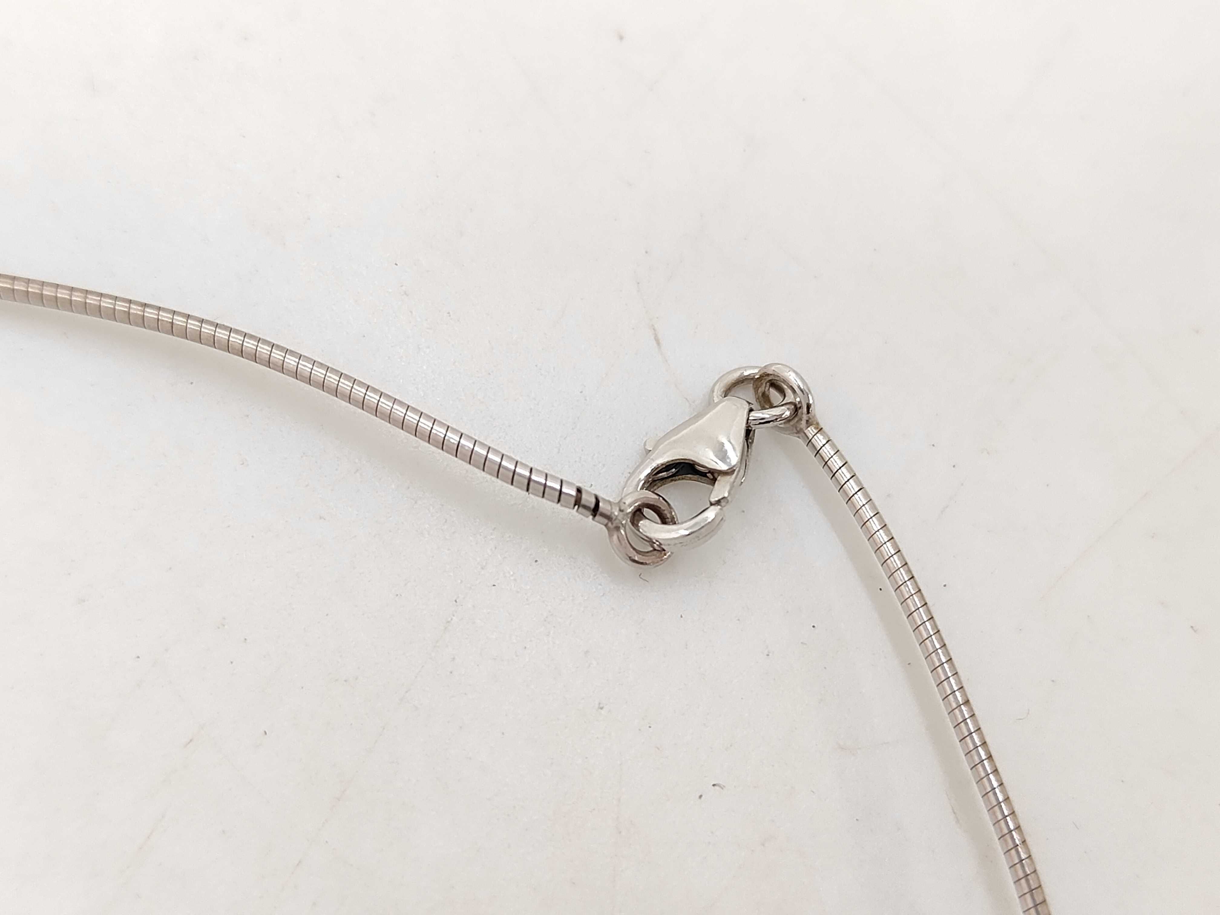 Cage d'H H-Cube Pale Orange x Silver Necklace — view 3
