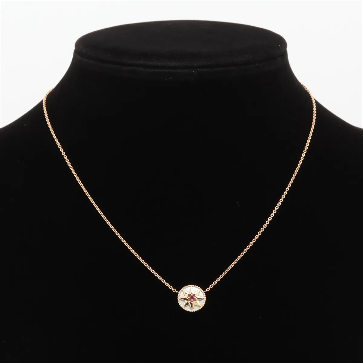 Rose des Vins Shell Ruby Necklace 750(PG) 3.8g 170114 Shell Scratches — view 5