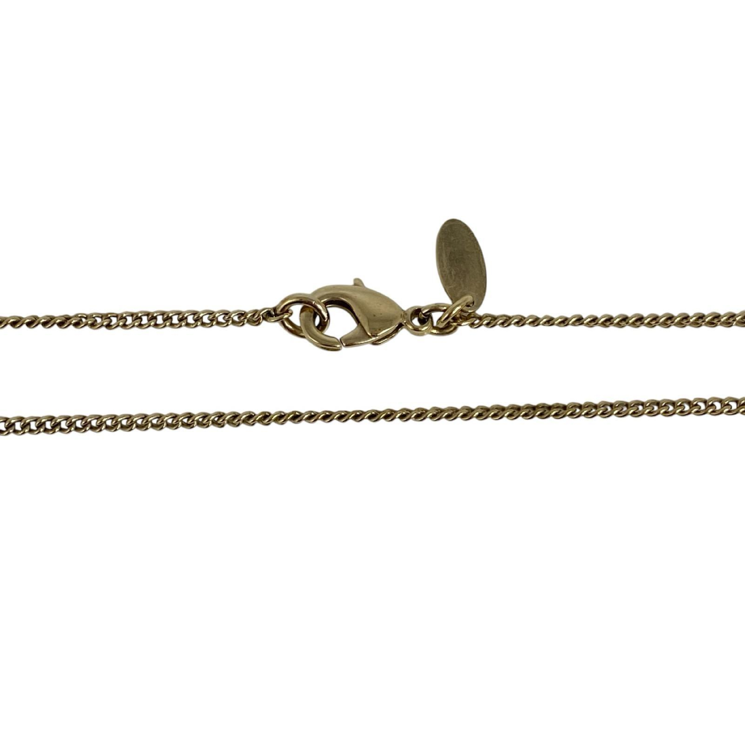 【*Shipped from: Hong Kong*】CHANEL ( ) Black Gold Color Metal Coco Mark Clover 07A Necklace — view 10