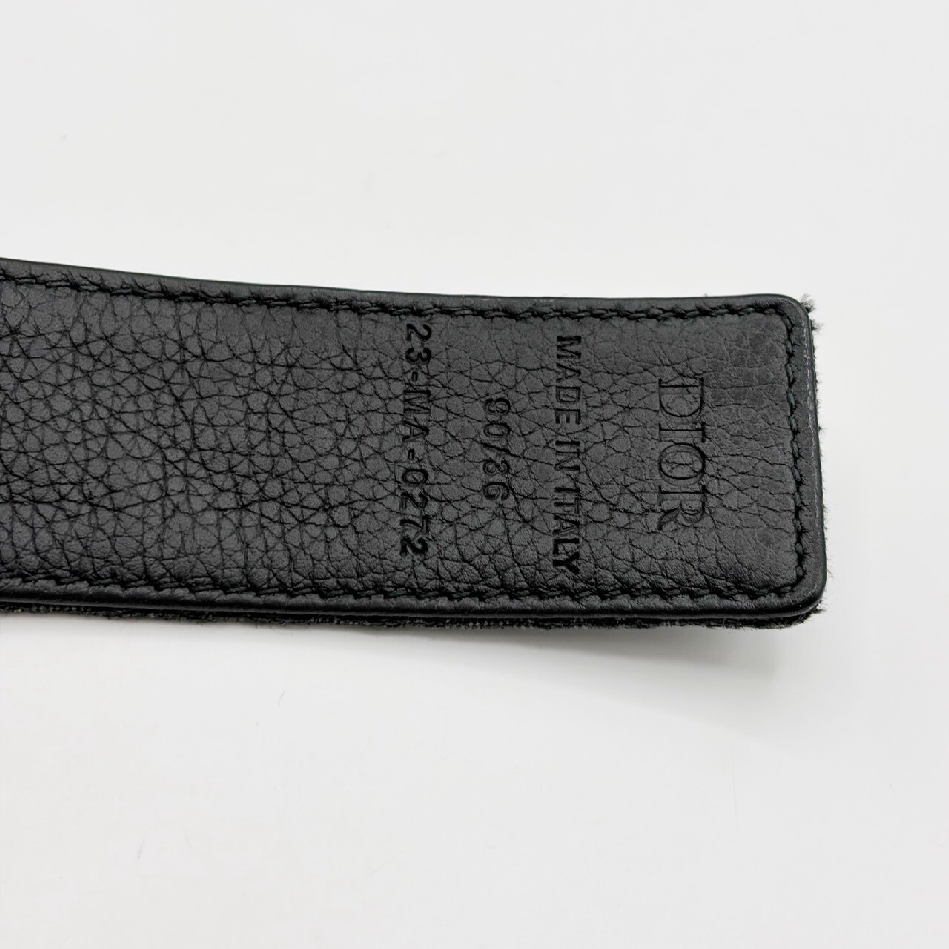 Oblique Jacquard Belt with CD Logo and Silver Buckle — view 11