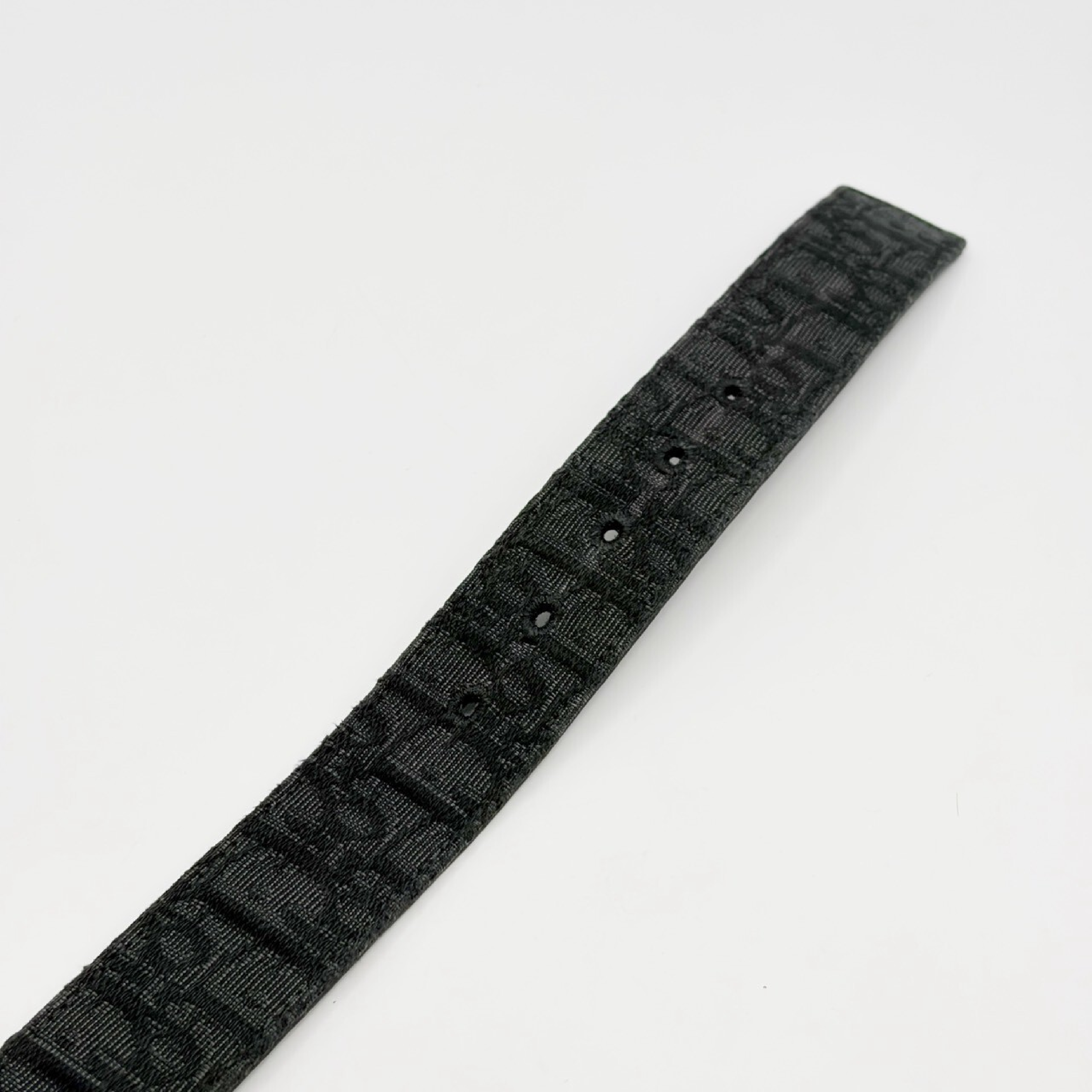 Oblique Jacquard Belt with CD Logo and Silver Buckle — view 6