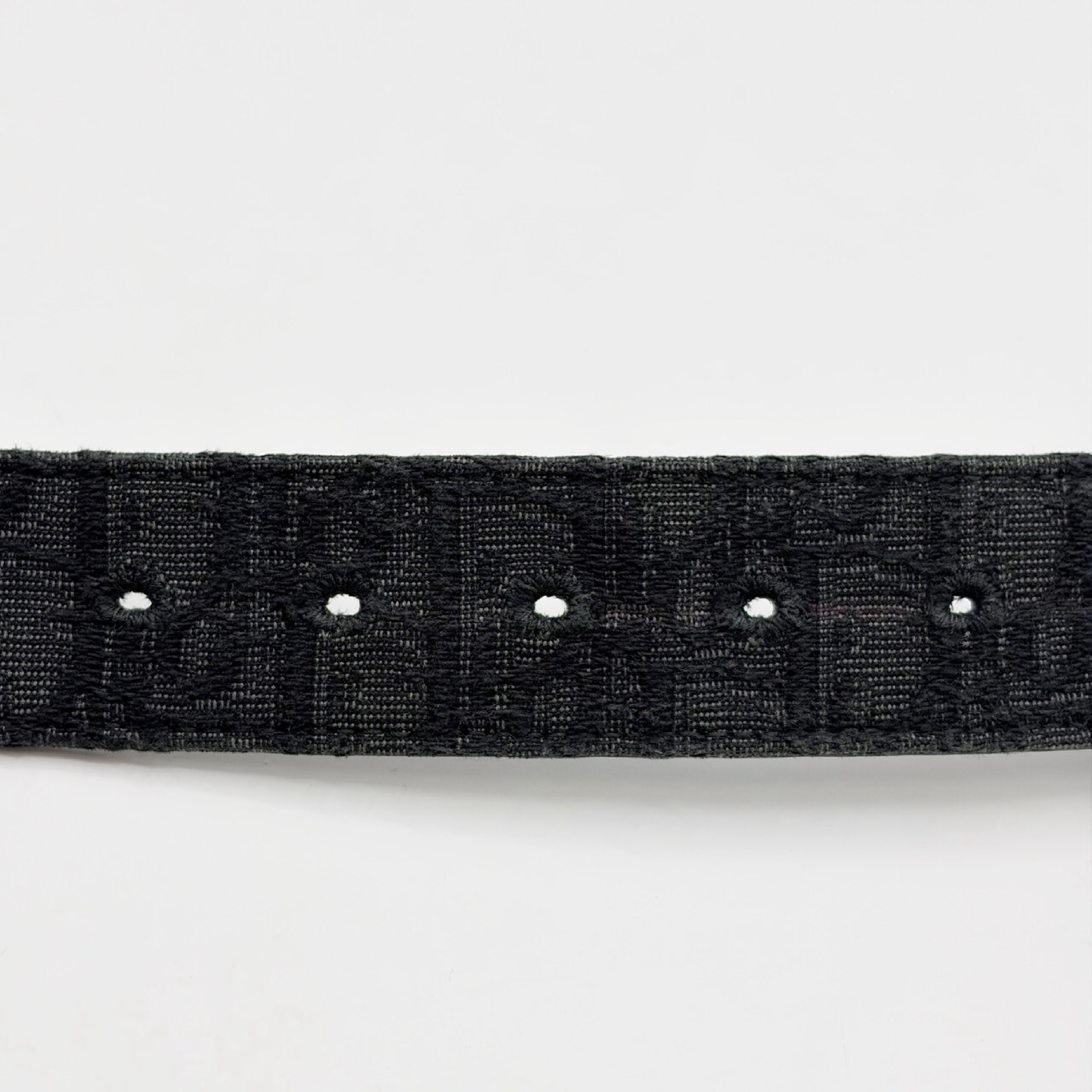Oblique Jacquard Belt with CD Logo and Silver Buckle — view 9