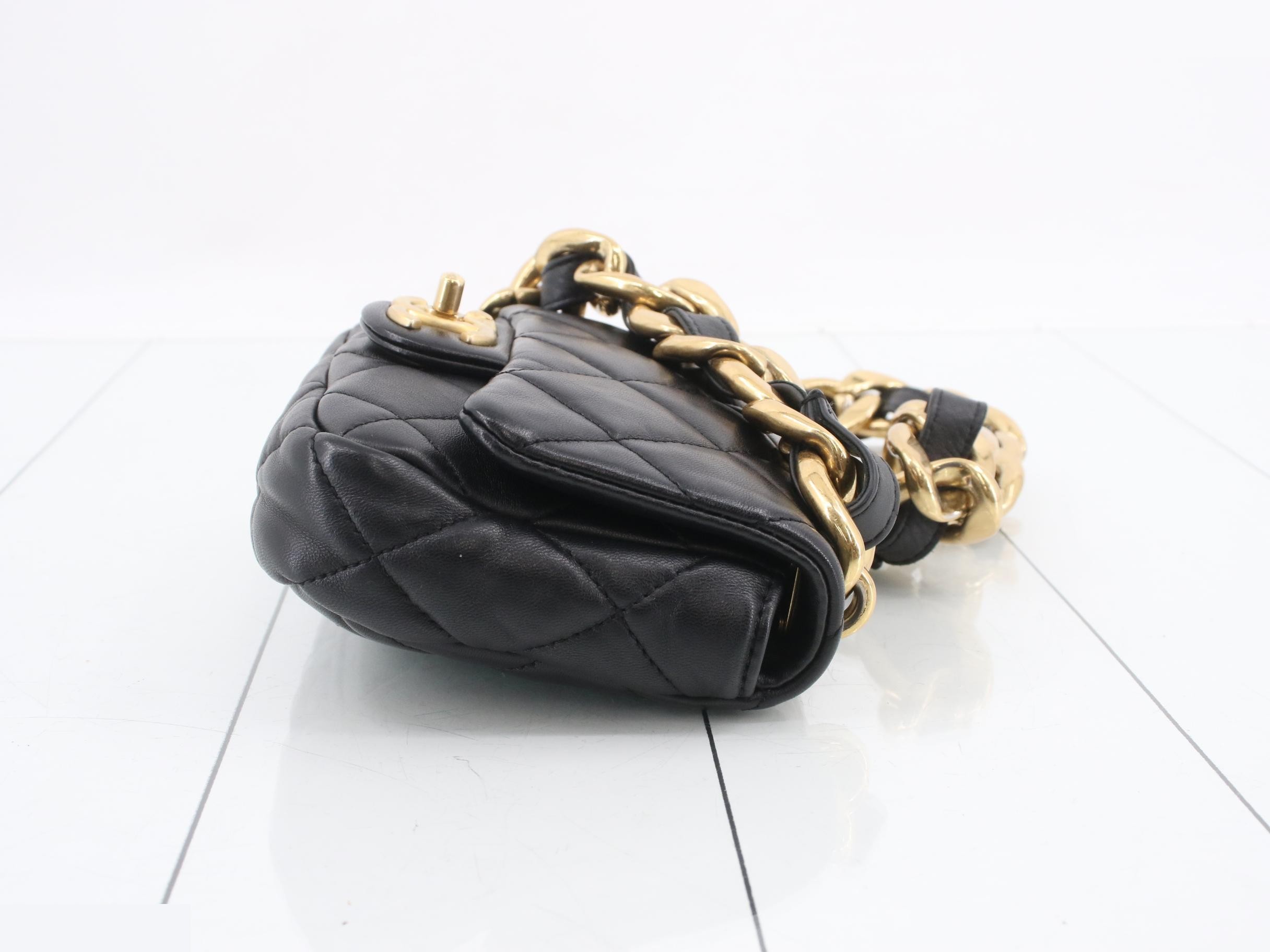 Lambskin Matelassé Shoulder Bag — view 3