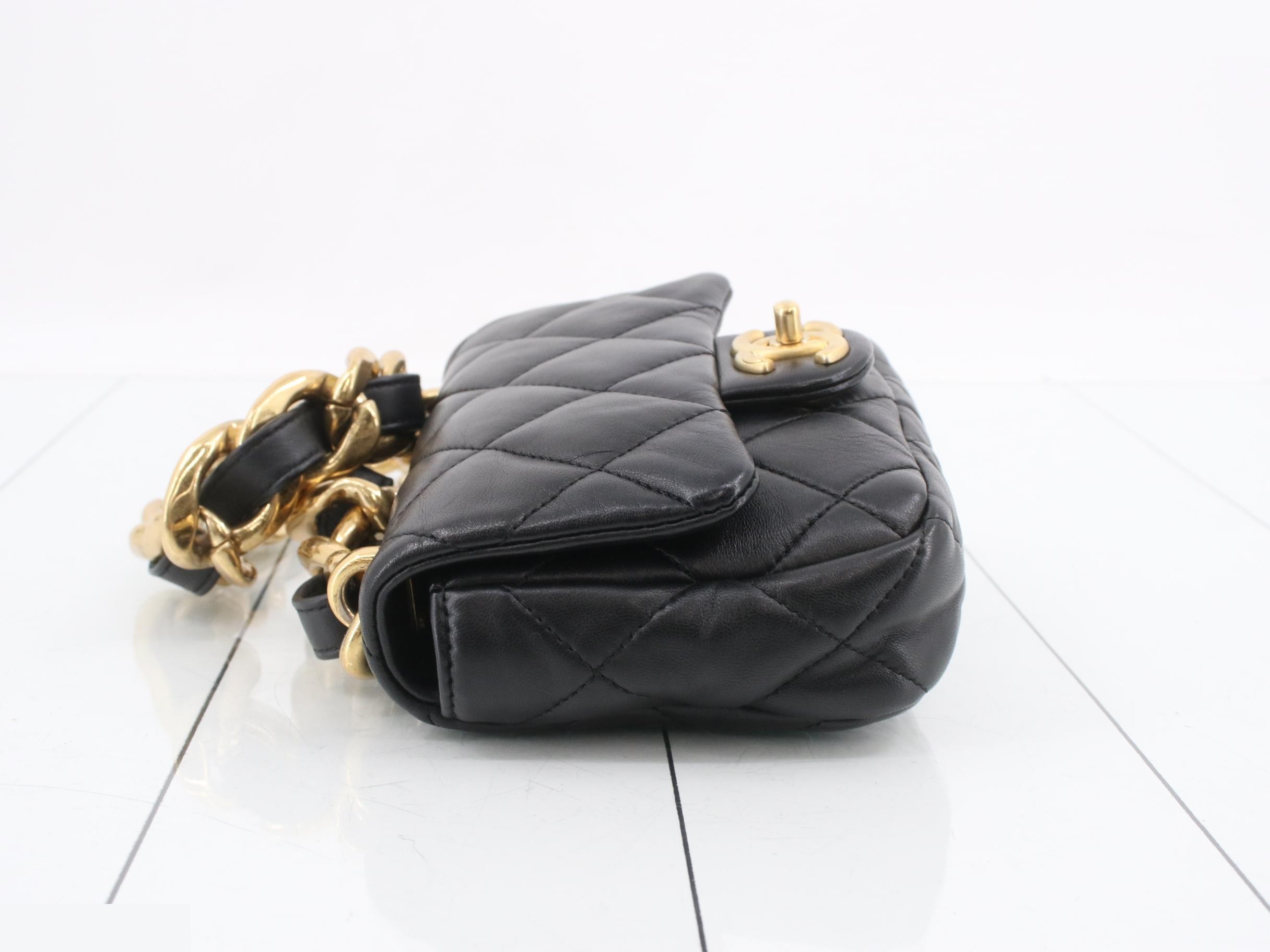 Lambskin Matelassé Shoulder Bag — view 4