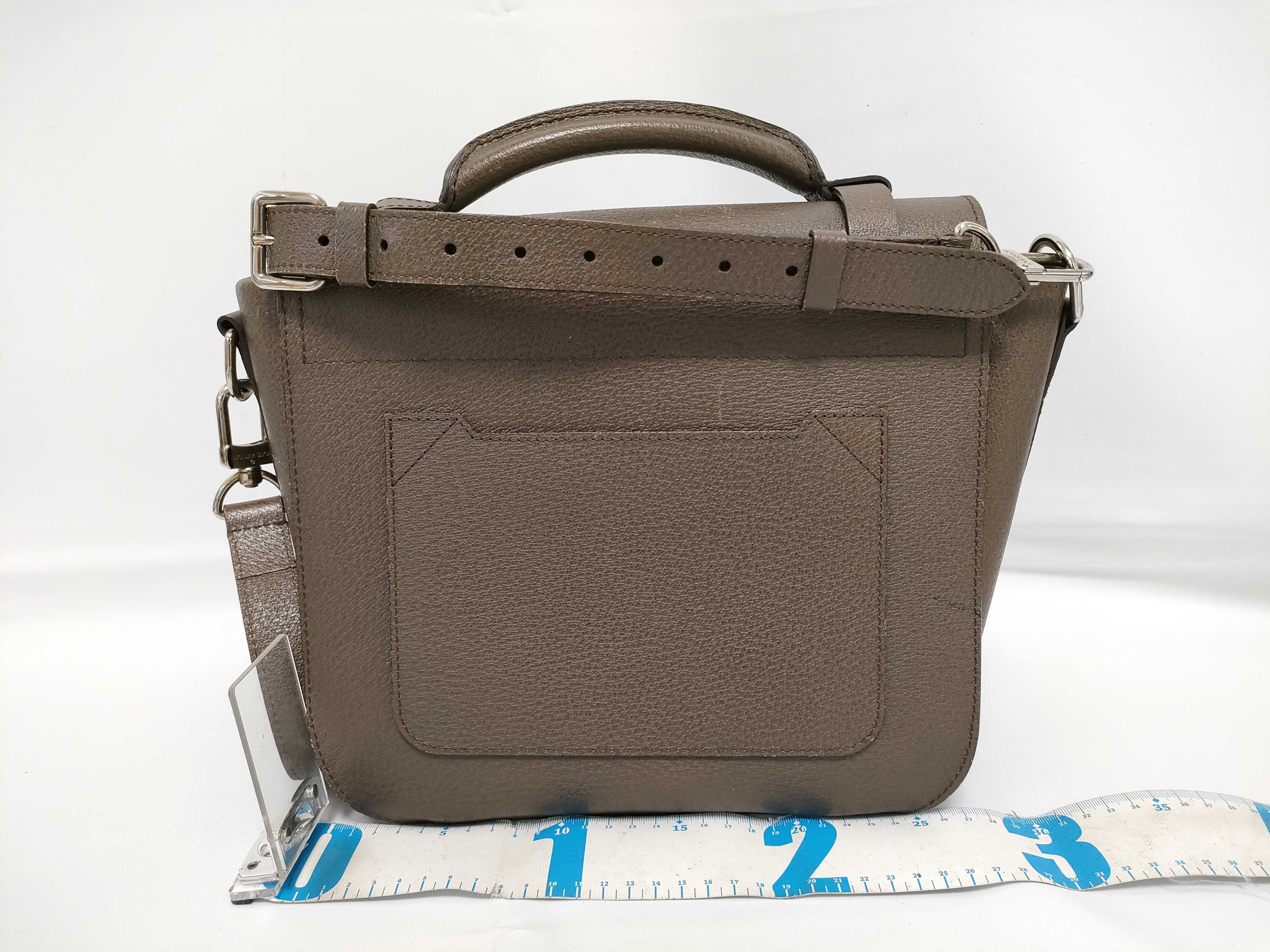 ID- Samara Reporter Cowskin M94417 #RI2193 Brown with strap shoulder bag — view 2