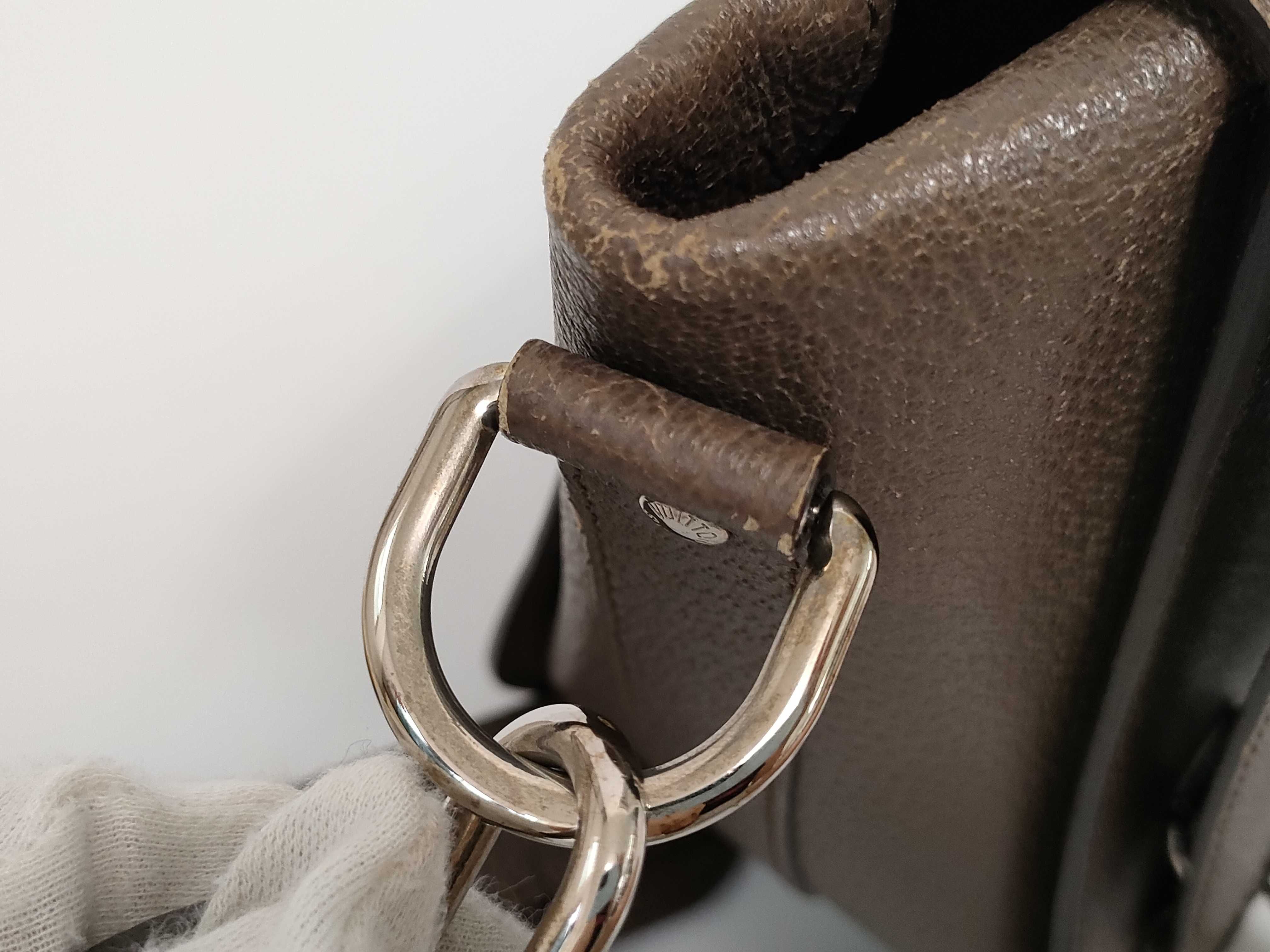 ID- Samara Reporter Cowskin M94417 #RI2193 Brown with strap shoulder bag — view 14
