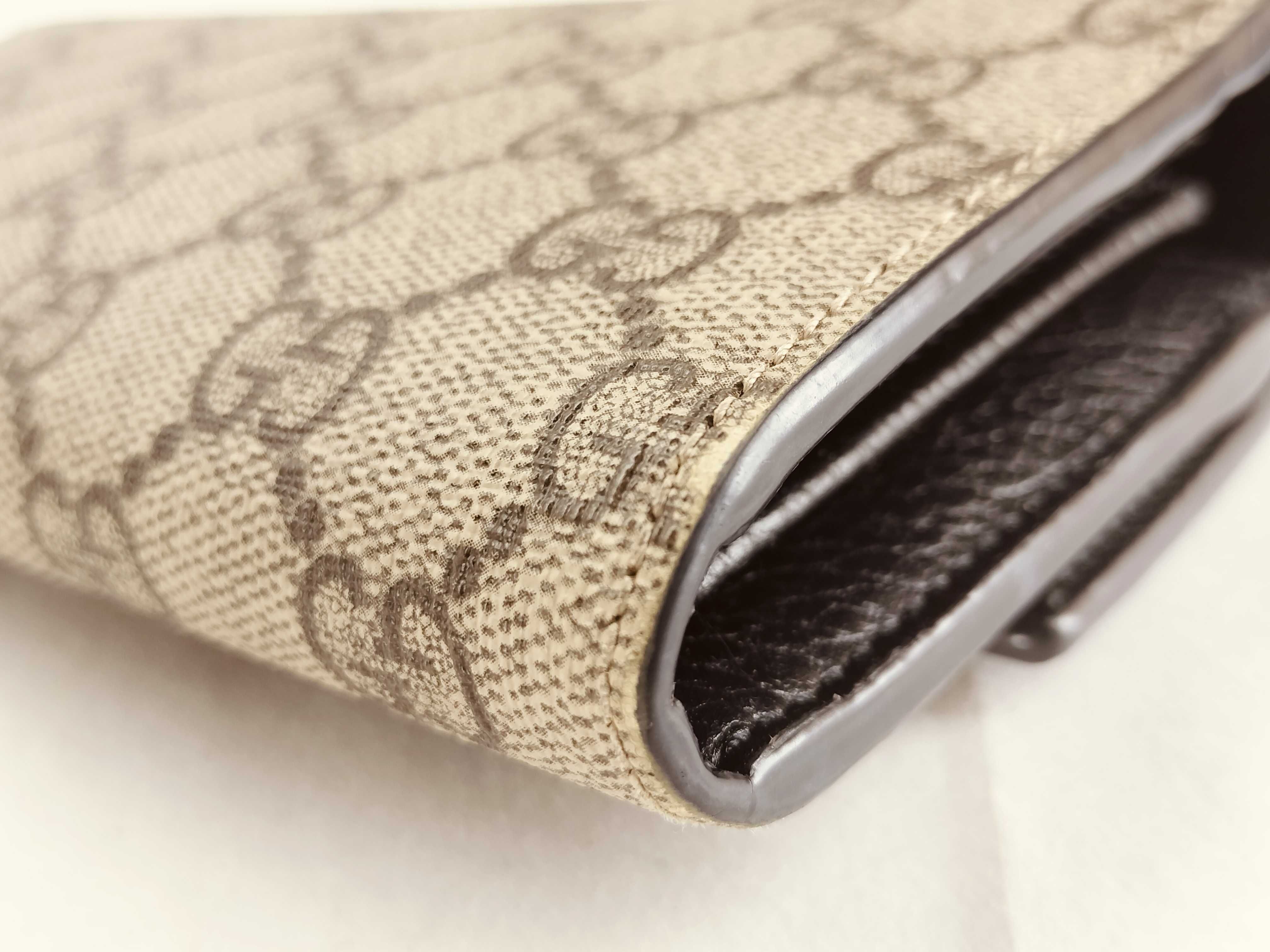 GG Supreme Gucci Long Wallet GG Supreme 456116 Wallet — view 3