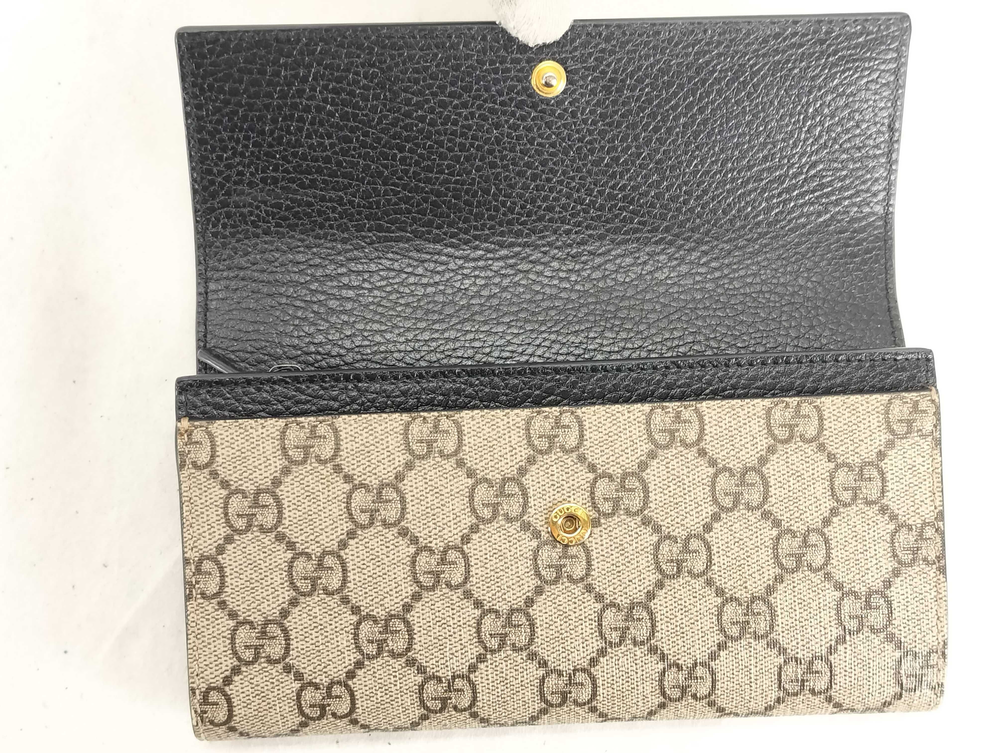 GG Supreme Gucci Long Wallet GG Supreme 456116 Wallet — view 4