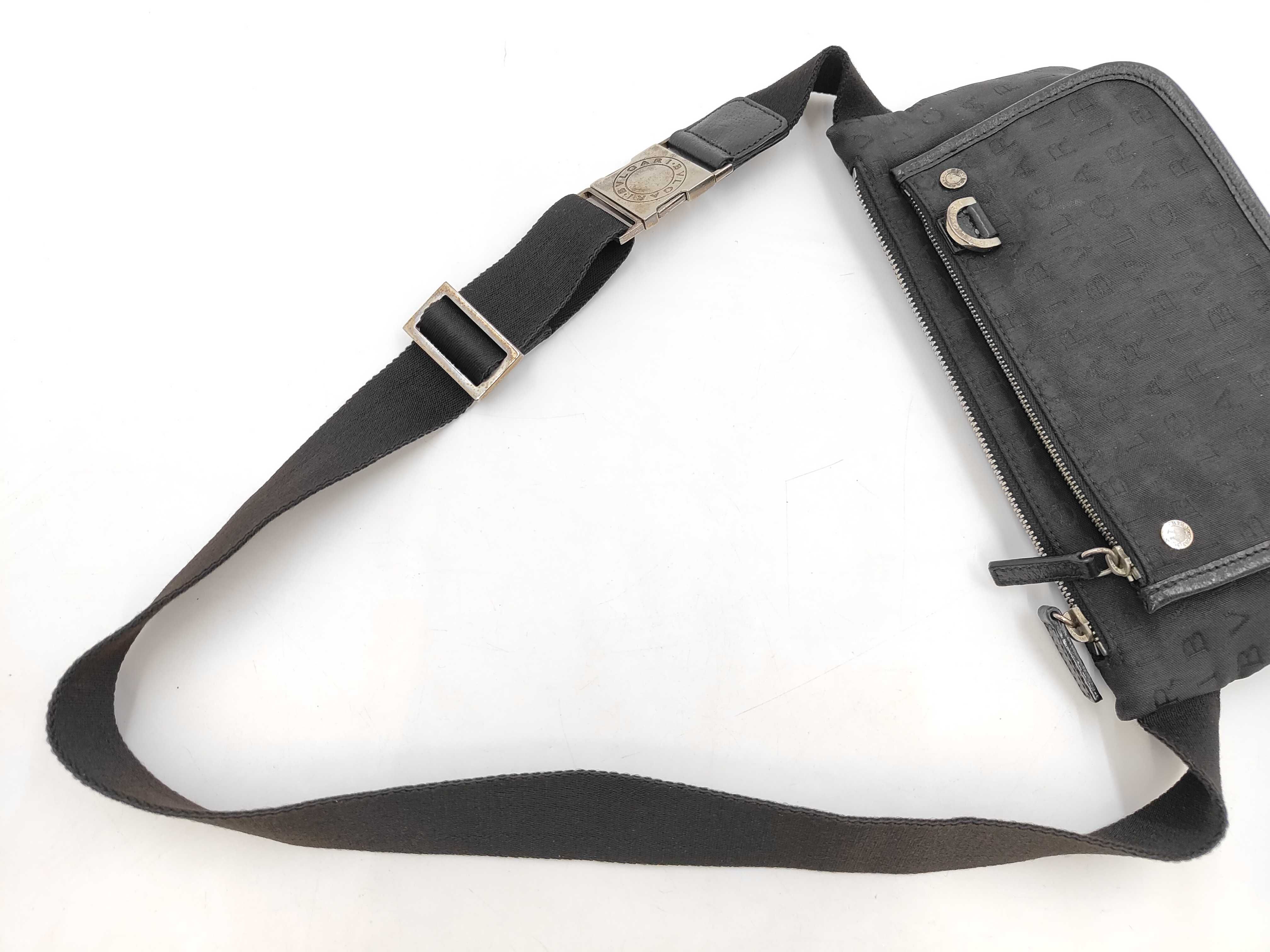 Bulgari Waist Bag Black Canvas Waist Bag — view 5