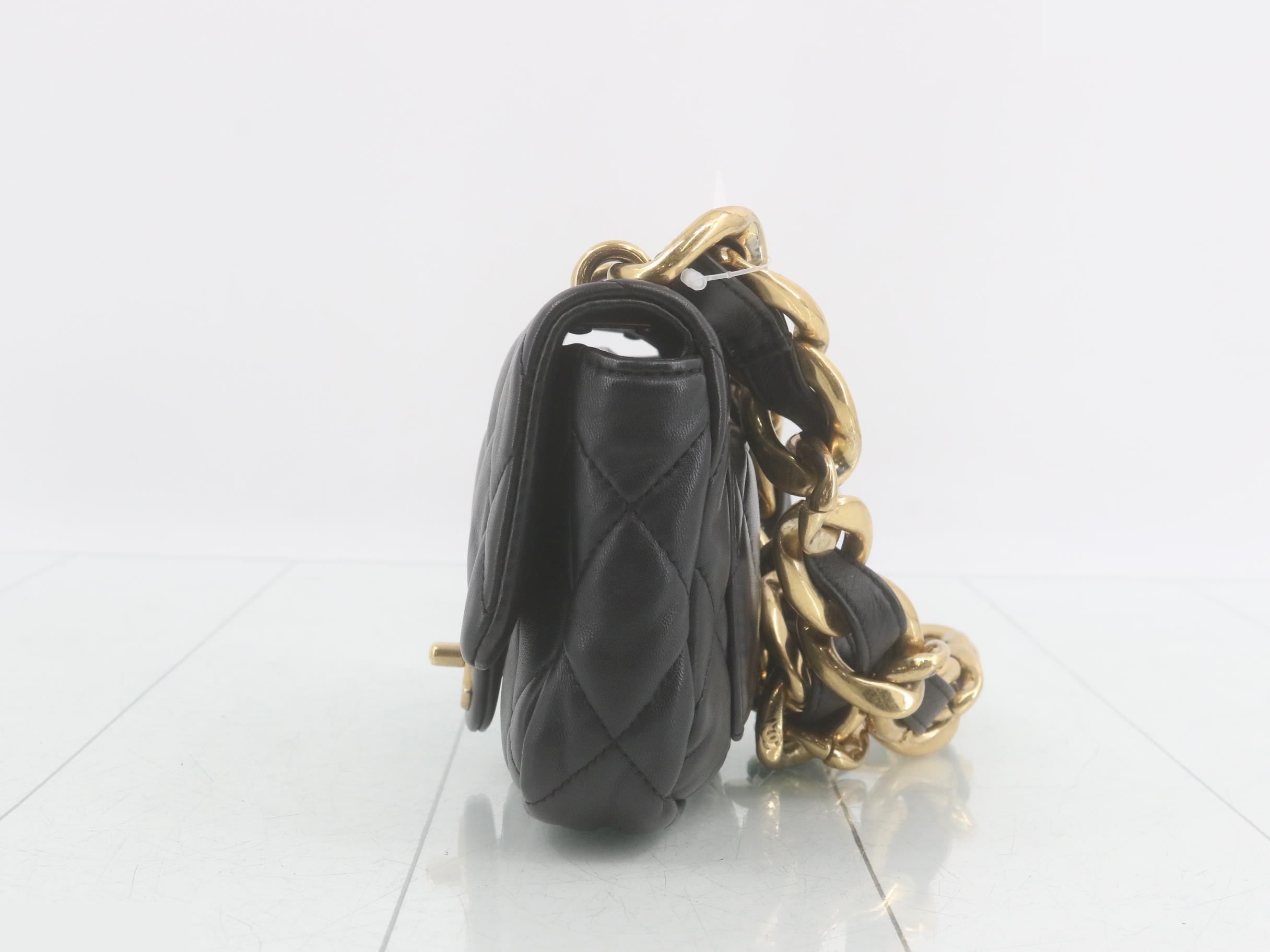 Lambskin Matelassé Shoulder Bag — view 3
