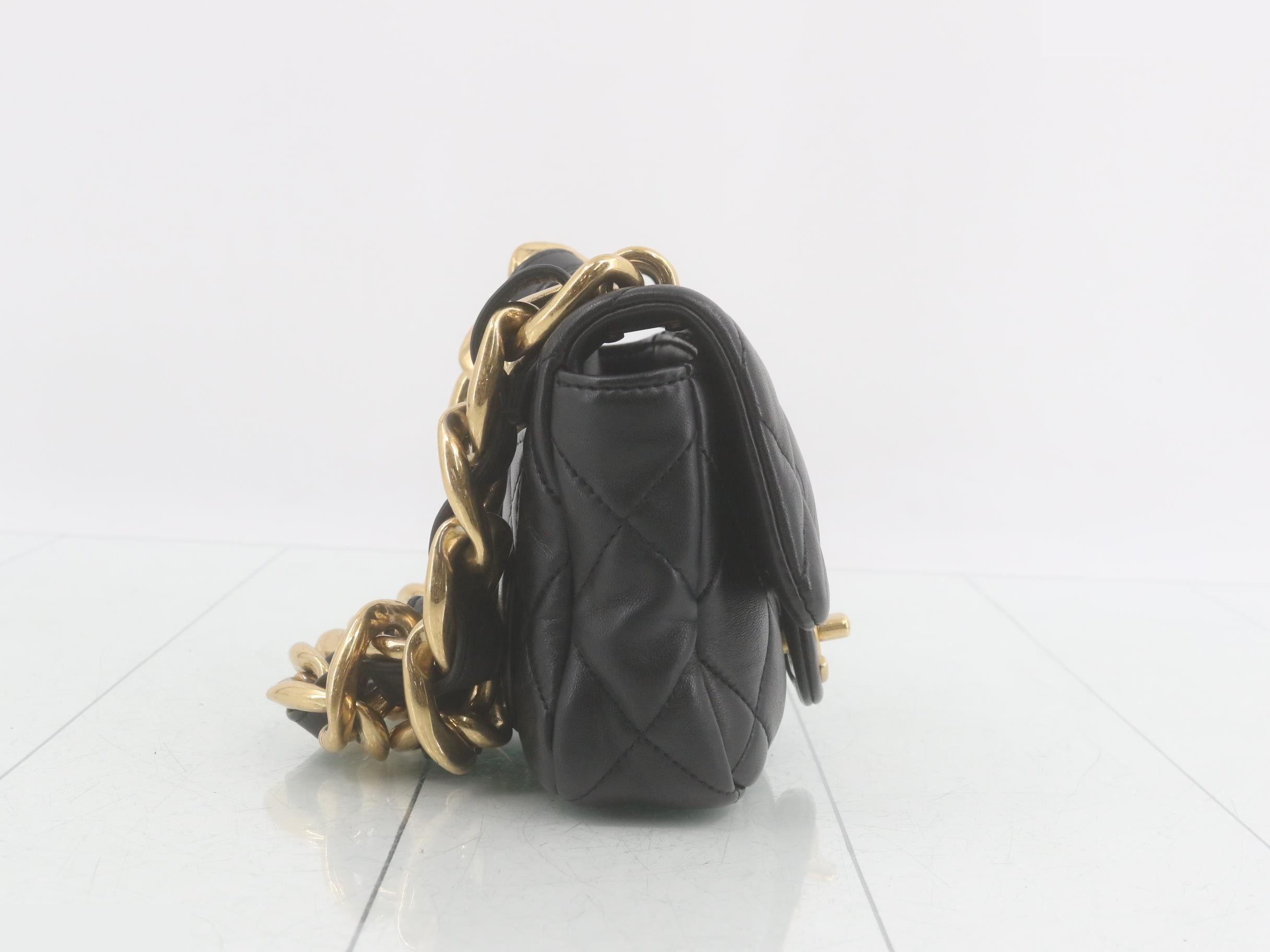 Lambskin Matelassé Shoulder Bag — view 4