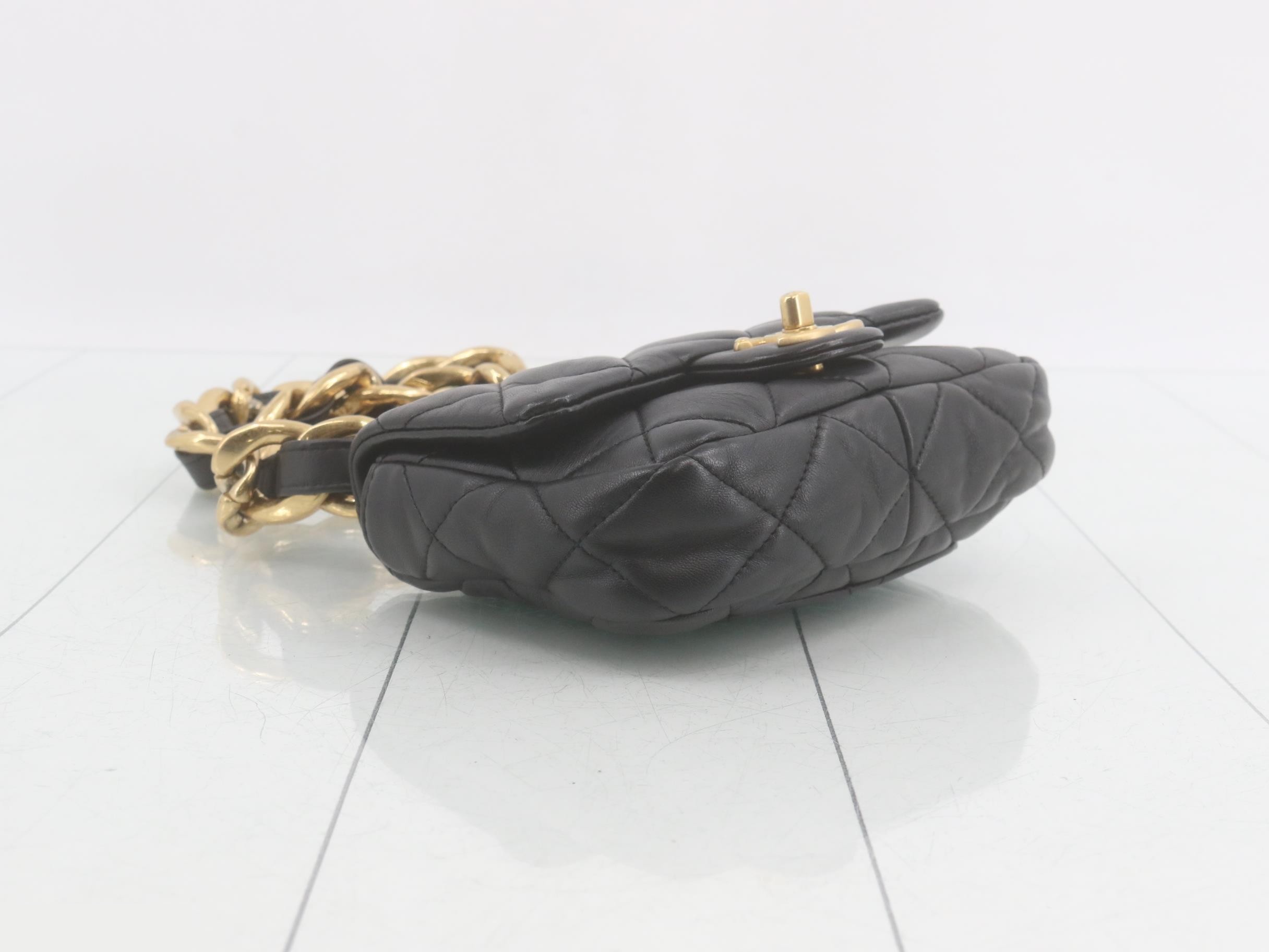 Lambskin Matelassé Shoulder Bag — view 5