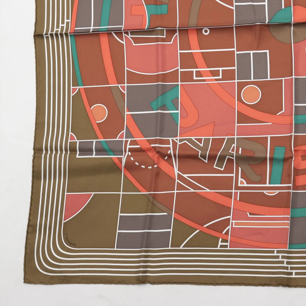 Carre 90 HERMES SPORT Scarf Silk Brown — view 5